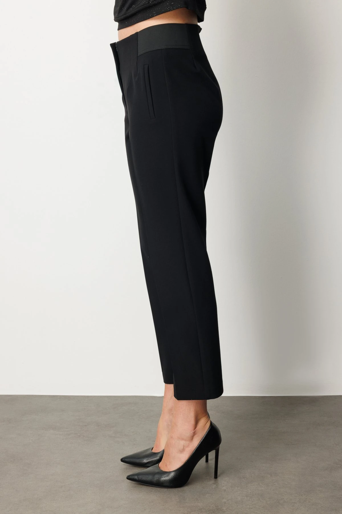 Ekol Beli Kalın Lastikli Dar Paça