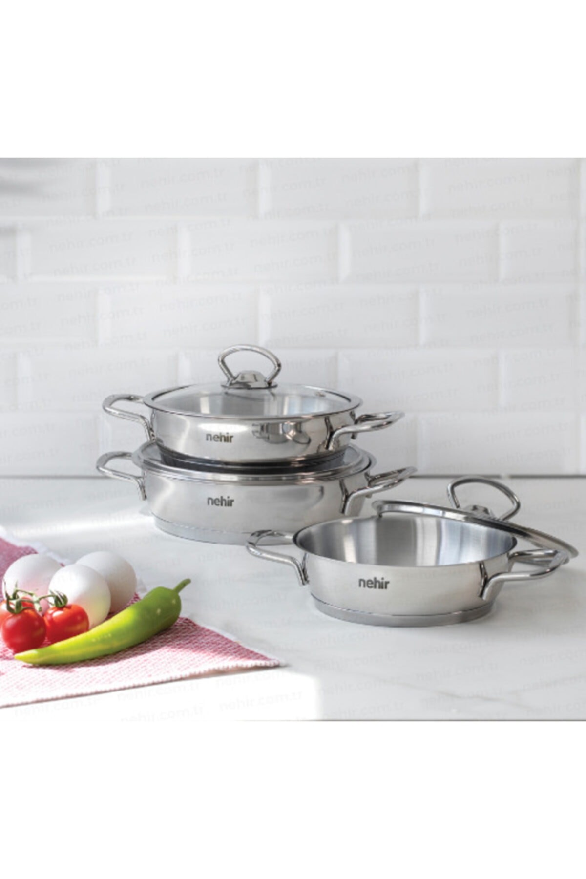 SILVER CELİK 6 PARÇA SAHAN SETI