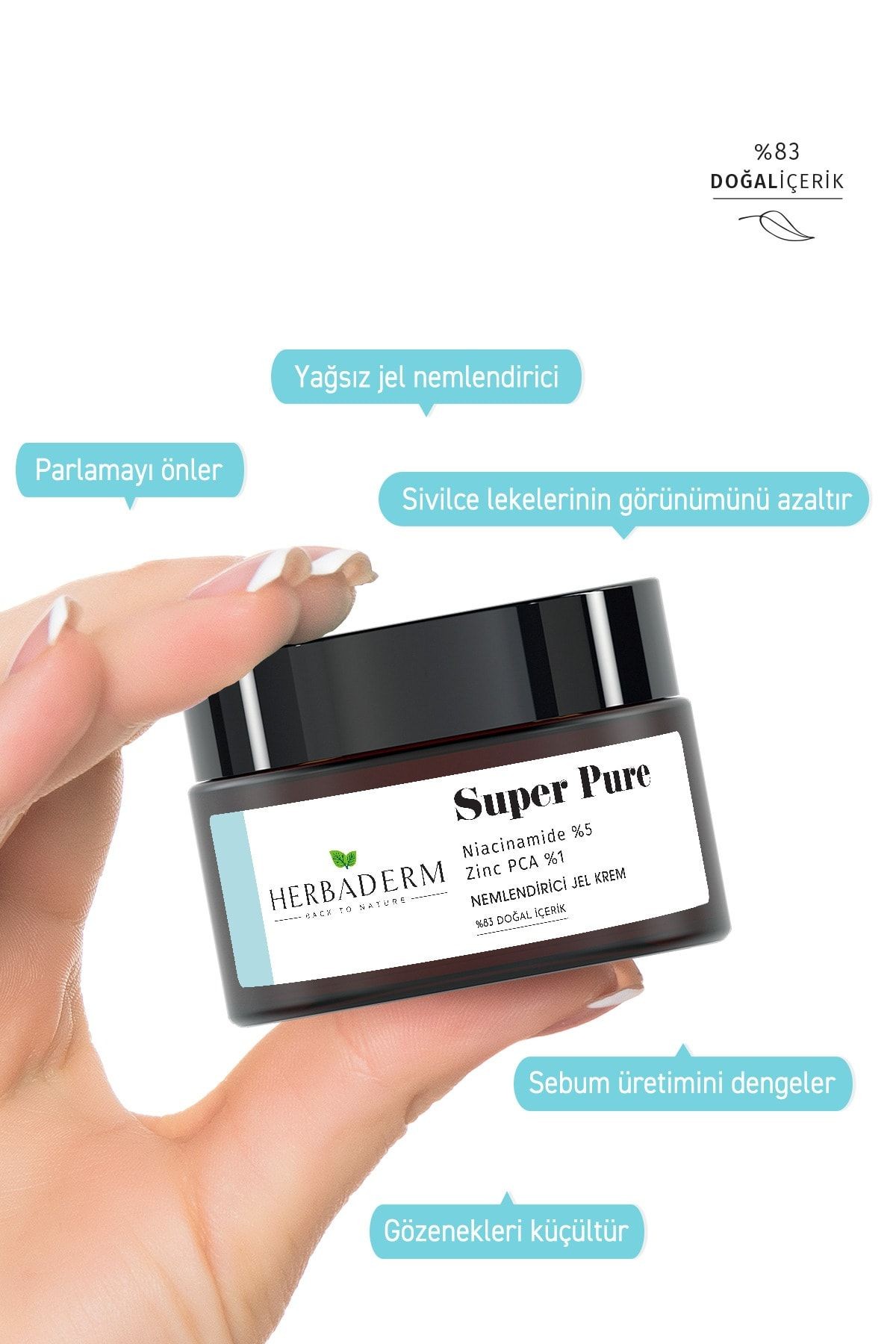 HERBADERM SUPER PURE GÖZENEK SİVİLCE VE LEKE KARŞ.