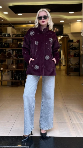 NAKIŞ İŞLEMELİ MONT