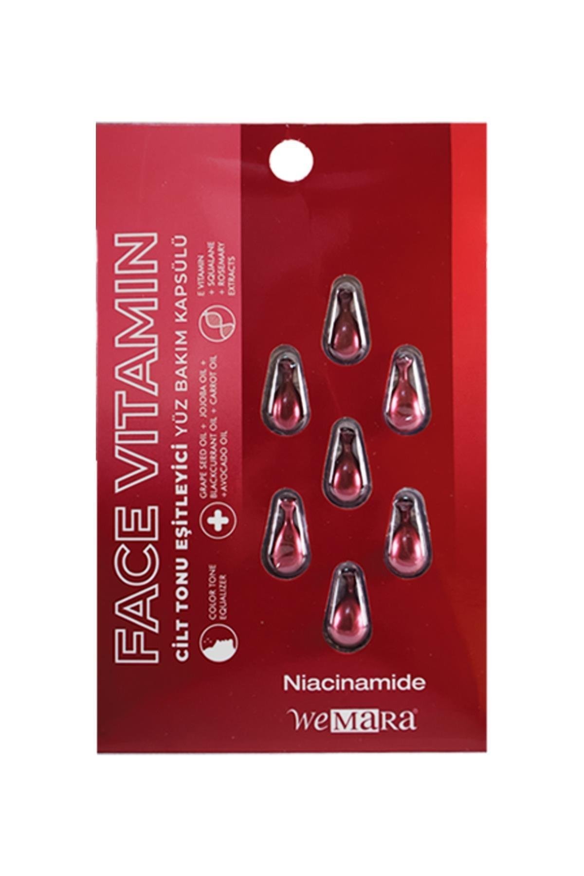 WEMARA NIACINAMIDE TON ESITLAYICI YUZ BAKIM KAPSULU