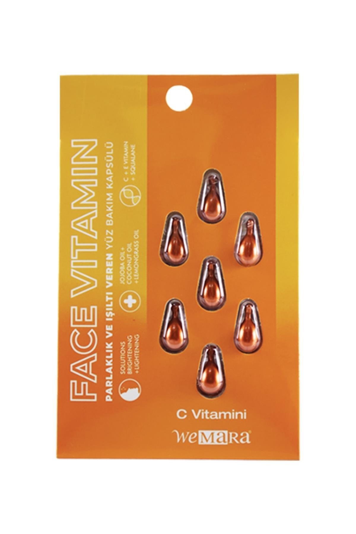 WEMARA ISILTI PARLAKLIK C VITAMIN YUZ BAKIM KAPSULU