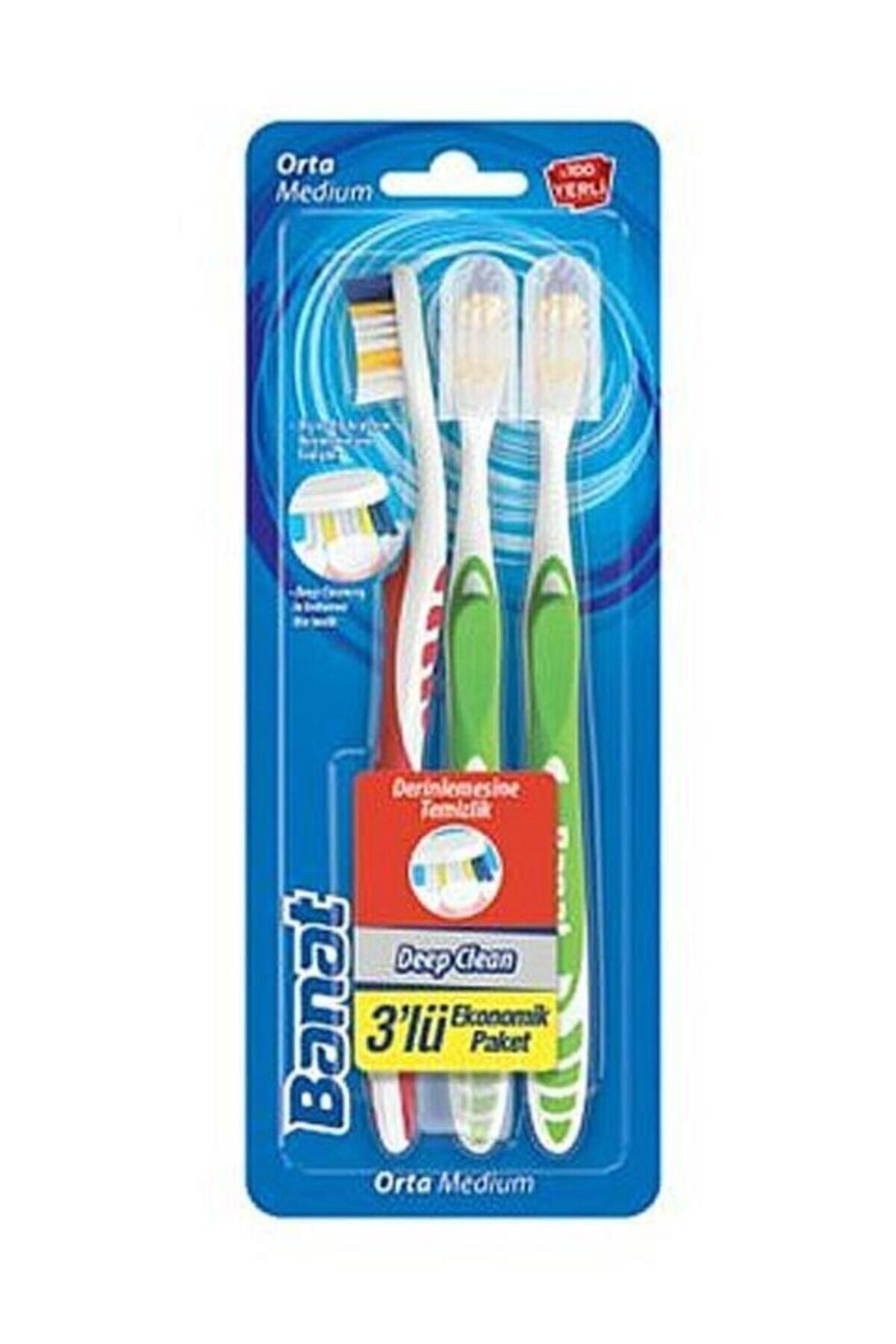 Banat Dis Firçasi DeepClean 3lü-(Orta)*72