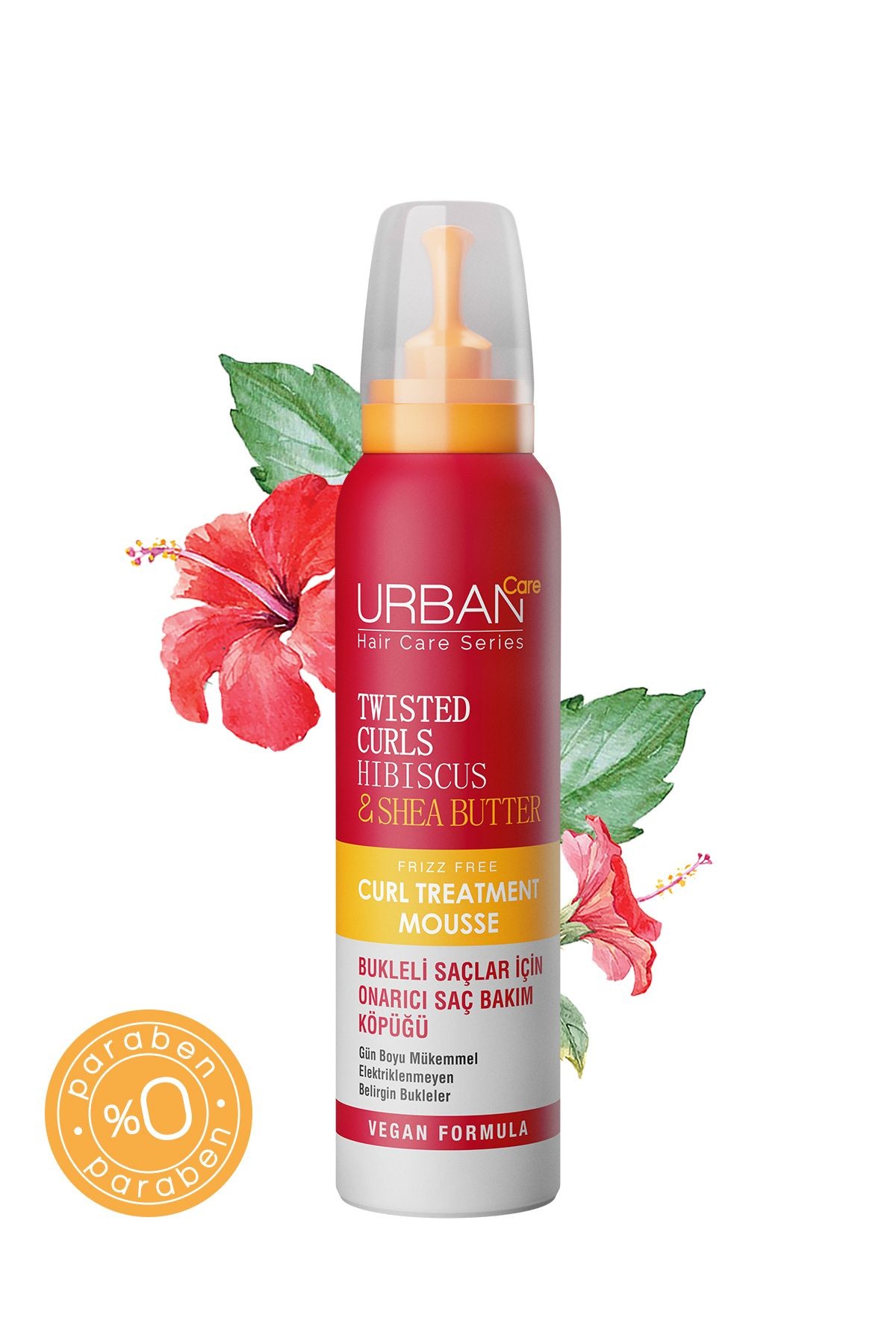 Urban Care Shake N Repair 7/24 Bakim Köpük 150 Ml Twisted Curl Hibiscus ve She Butter*24