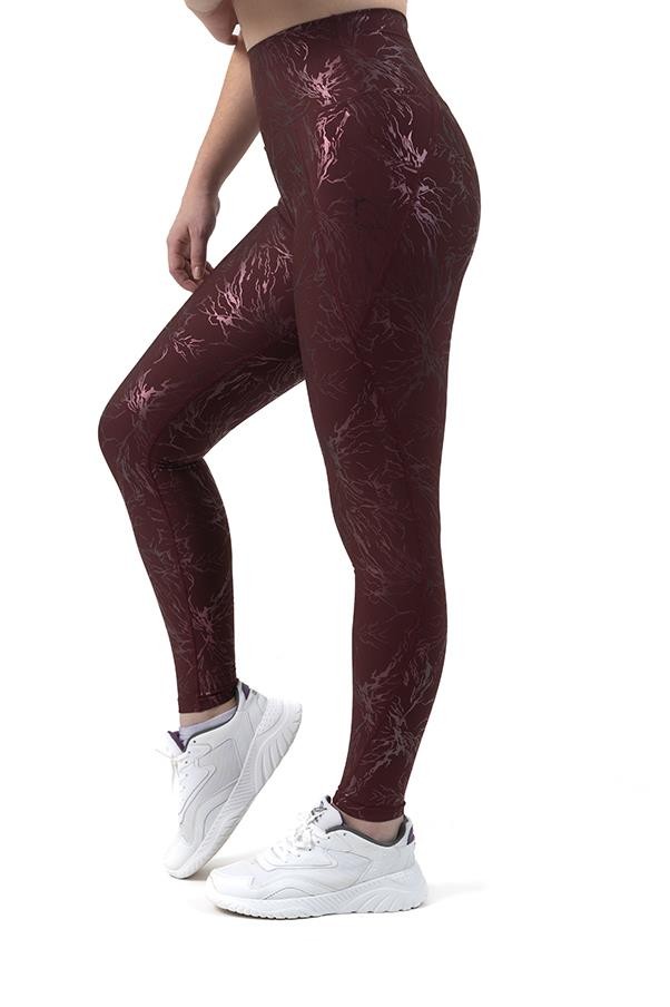 Glitter Yüksek Bel Cepli Spor Tayt
