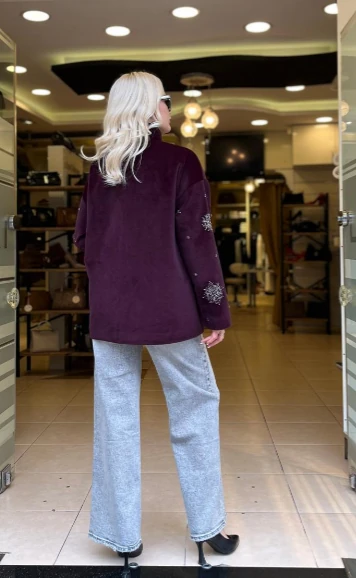 NAKIŞ İŞLEMELİ MONT