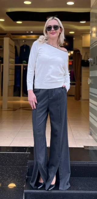 YIRTMAÇ DETAYLI PANTOLON