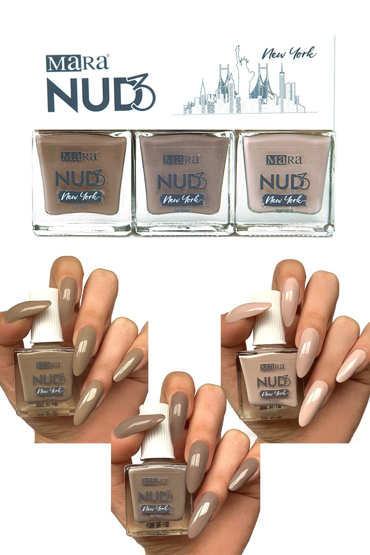 MARA NUDE NEW YORK OJE SET - 3*8 ML
