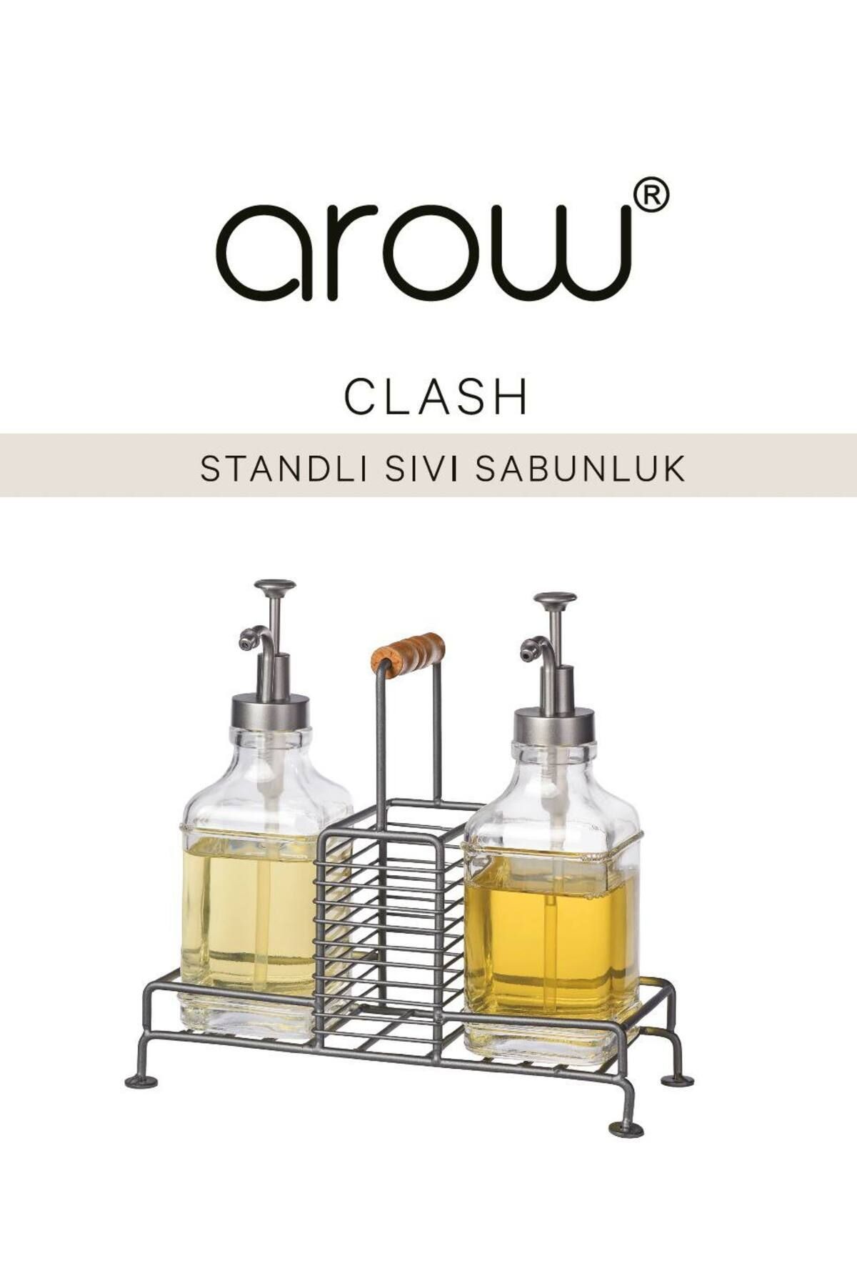 Clash Stantlı Sıvı Sabunluk Seti