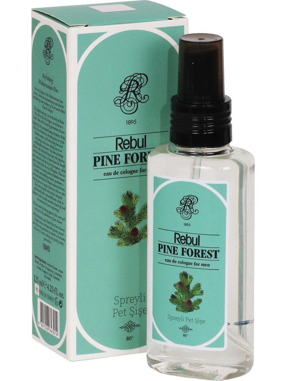 Rebul Kolonya 125 Ml Pine Forest Spreyli Pet Kutulu*12