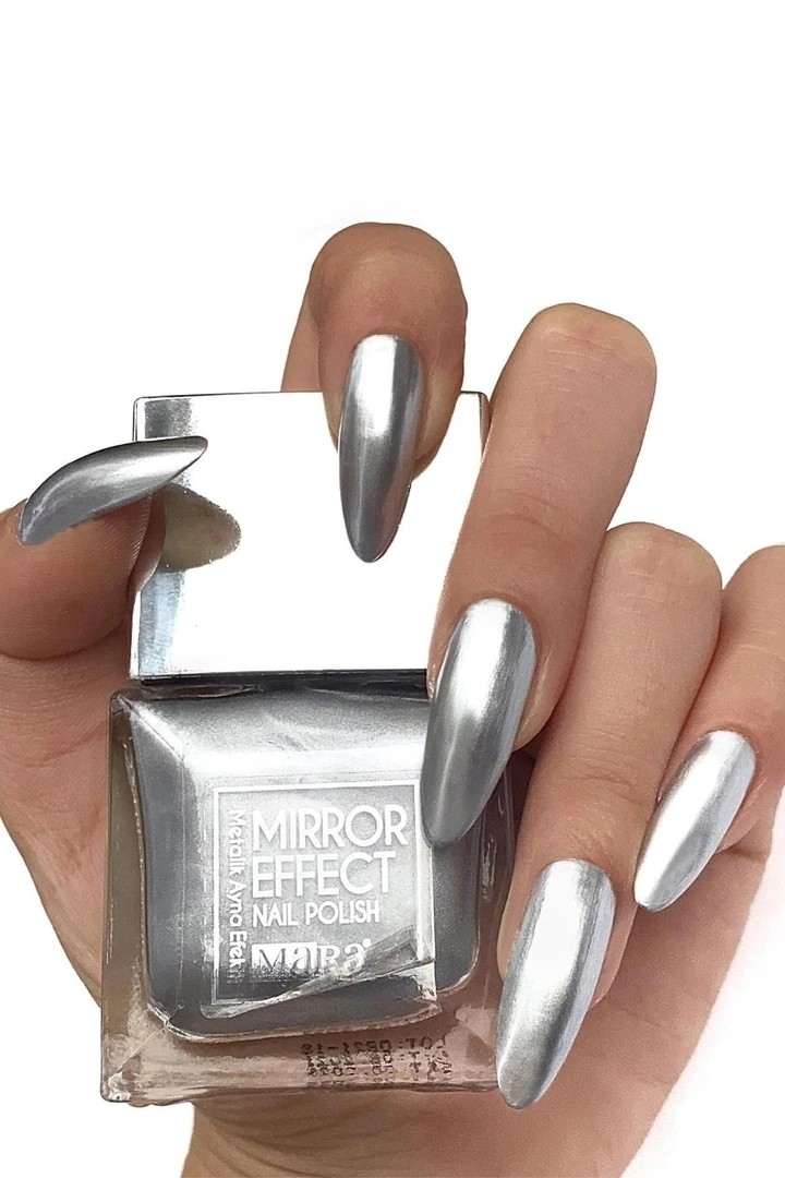 Mara Yeni Mirror Effect Nail Polish 15 Ml - Silver*48