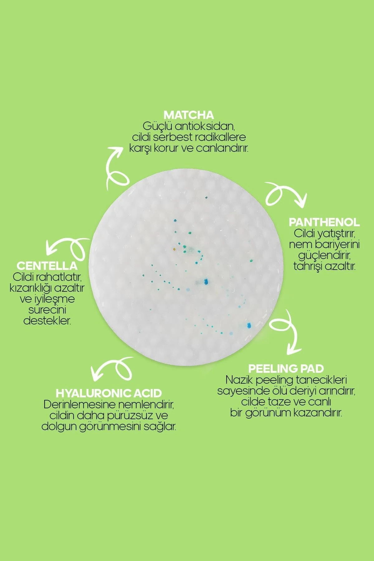 WEMARA MATCHA ZEN PEELING TONIC 40 LI PAD 100 ML