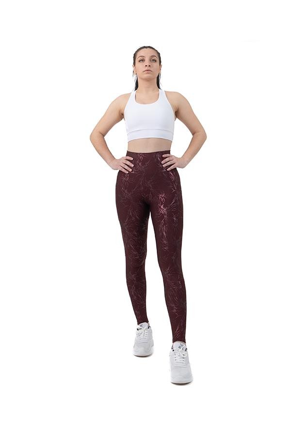 Glitter Yüksek Bel Cepli Spor Tayt