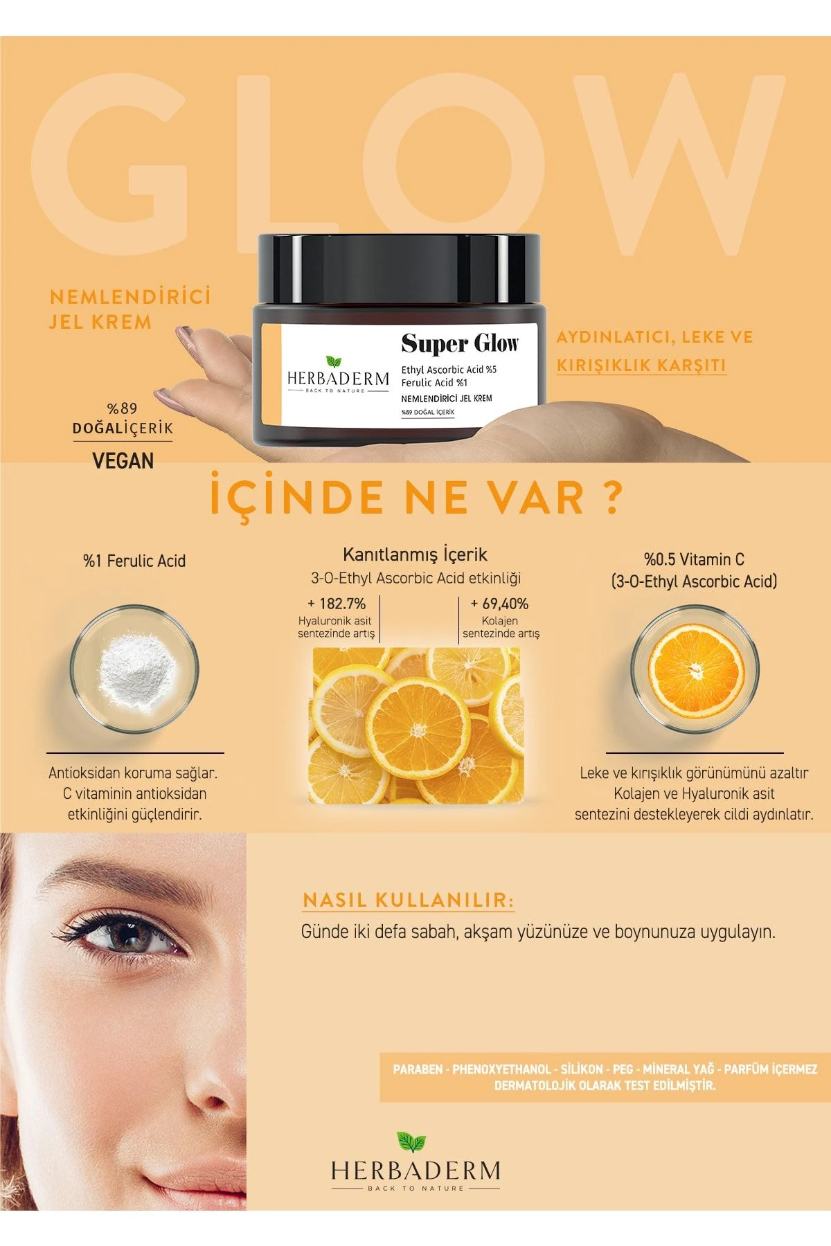 HERBADERM SUPER GLOW AYDINLATICI,LEKE KARŞ. NEMLEN