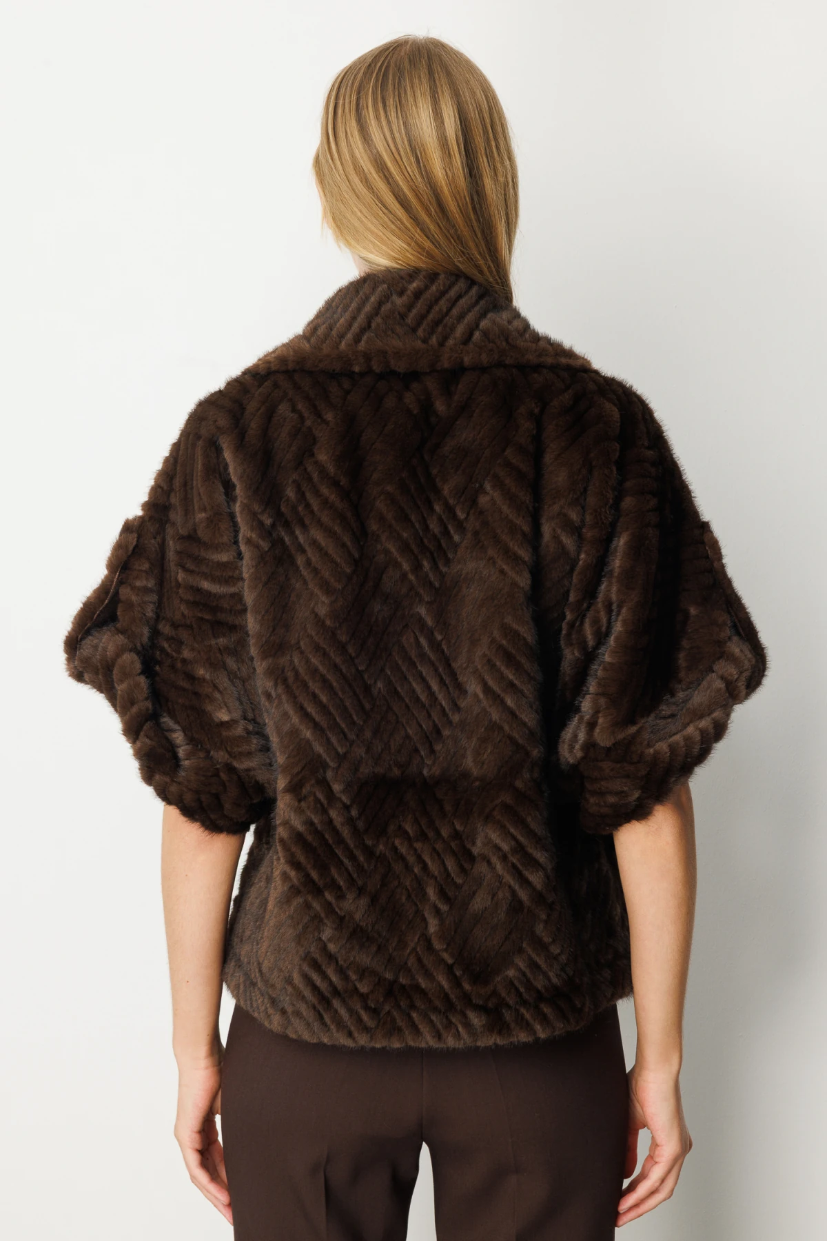 Ekol Yarasa Kol Peluş Mont