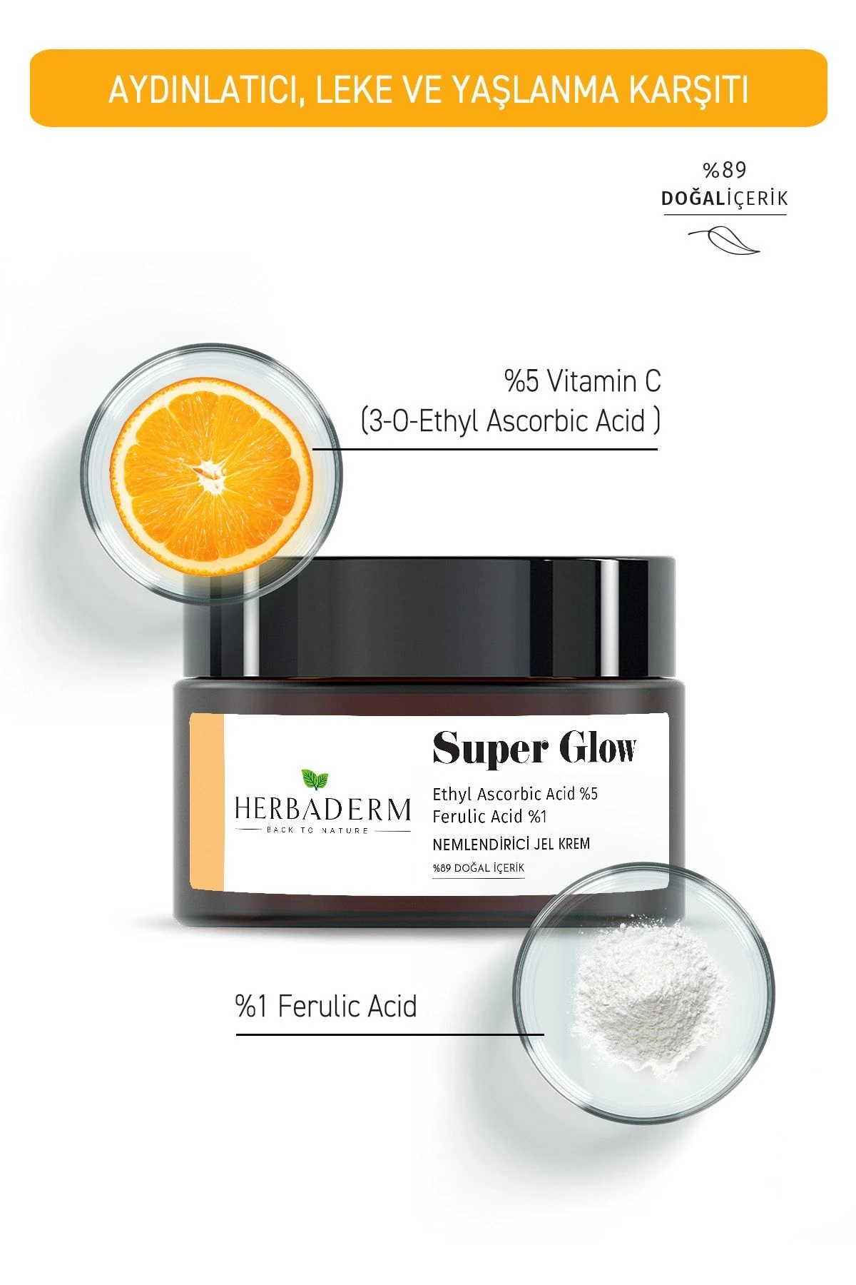 HERBADERM SUPER GLOW AYDINLATICI,LEKE KARŞ. NEMLEN