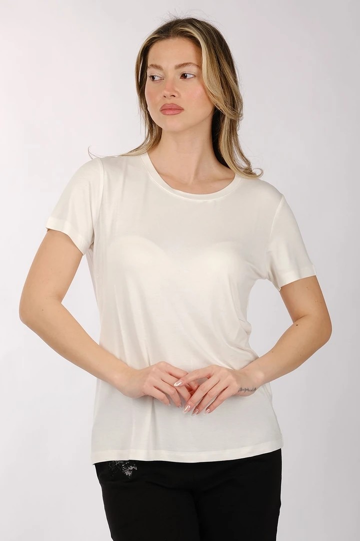 BASIC VISCON SIFIR YAKA TSHIRT
