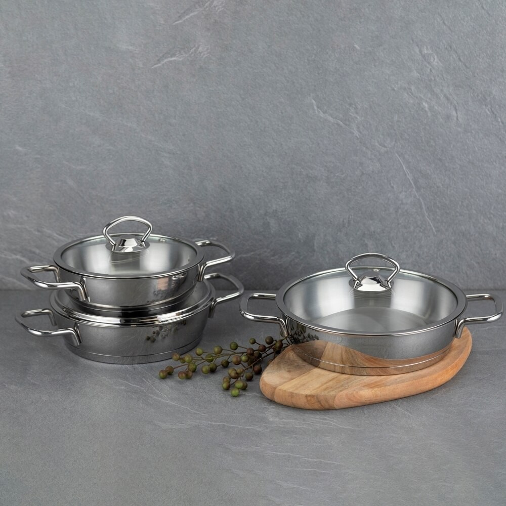 SILVER ÇELİK 6P SAHAN SETİ