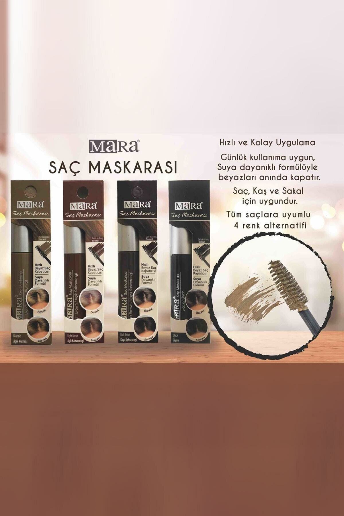Mara Hair Mascara - Light*48 açık kumral