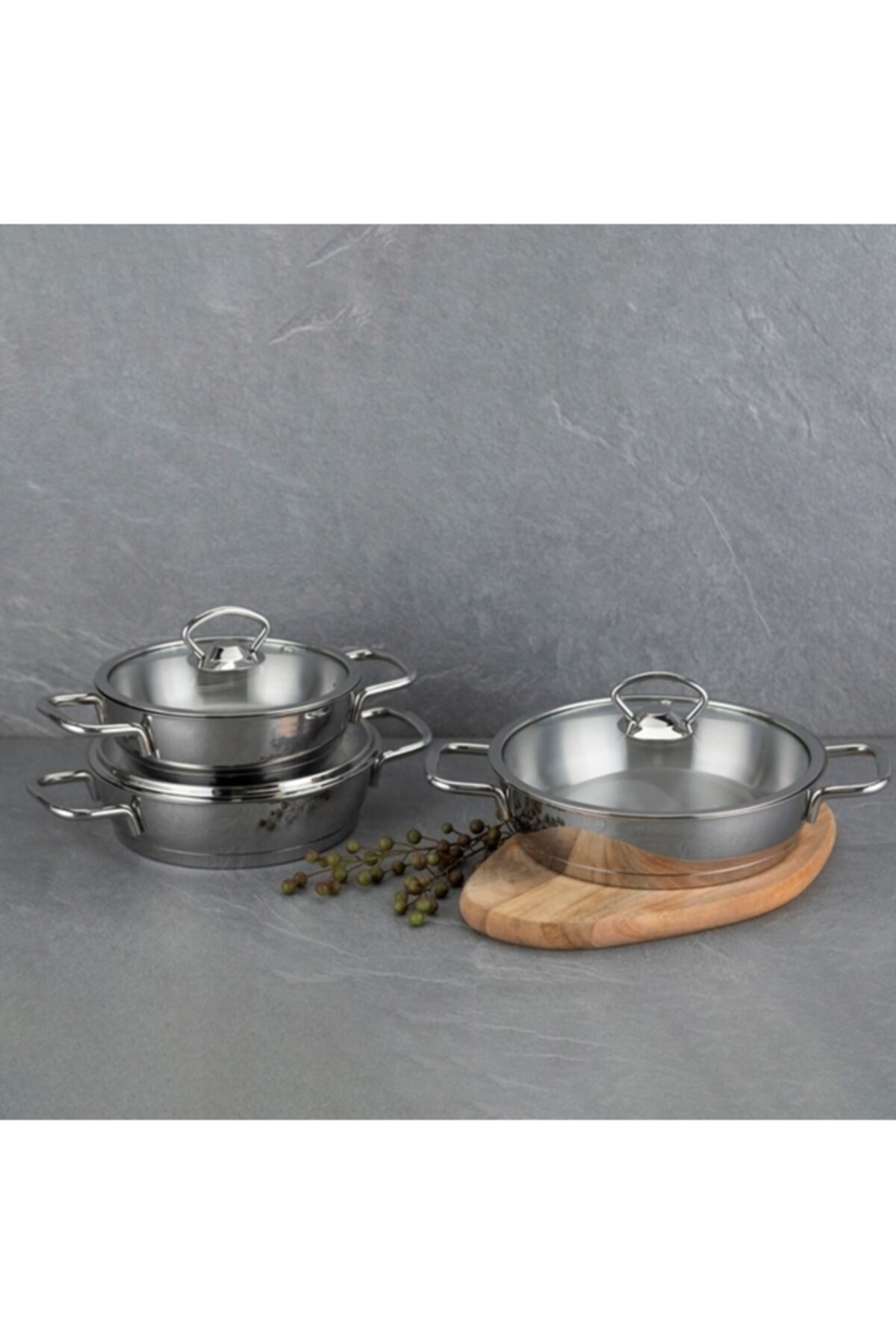 SILVER ÇELİK 6P SAHAN SETİ