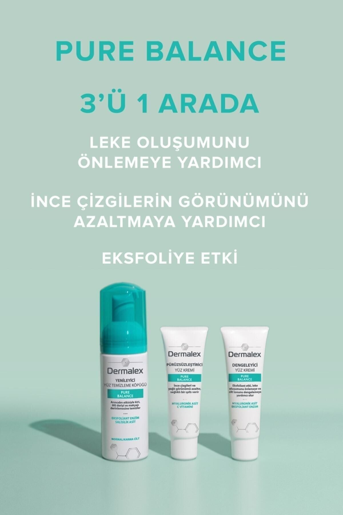 Dermalex Pure Balance 150 Ml Yüz Temizleme Köpüğü*6