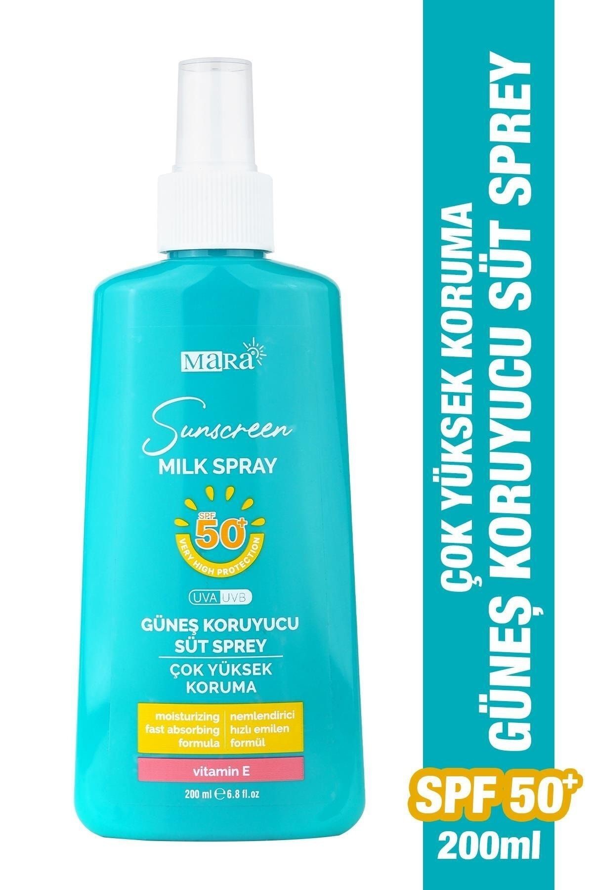 MARA GUNES KORUYUCU SUT SPREY SPF50+ 200 ml./SUNSCREEN MILK SPRAY SPF 50+ 200 ML