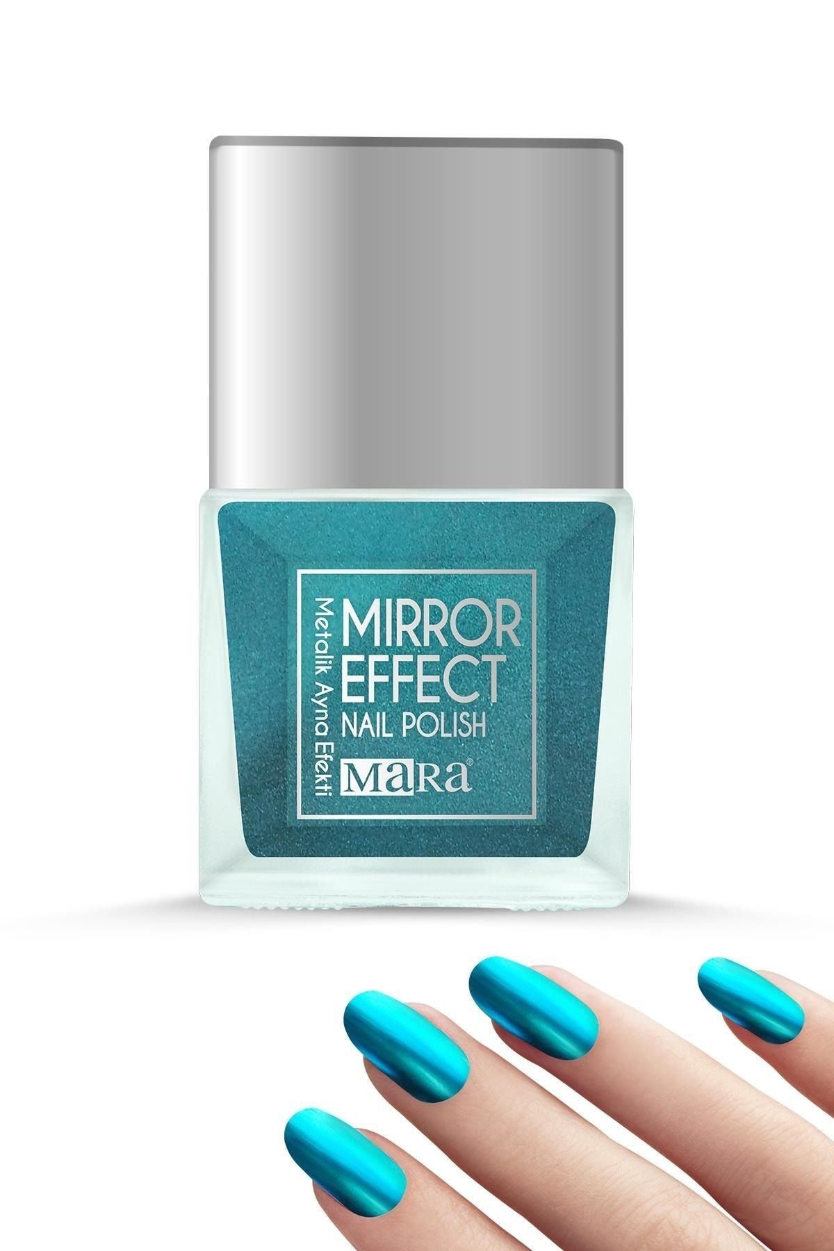 Mara Yeni Mirror Effect Nail Polish 15 ml - Blue*48