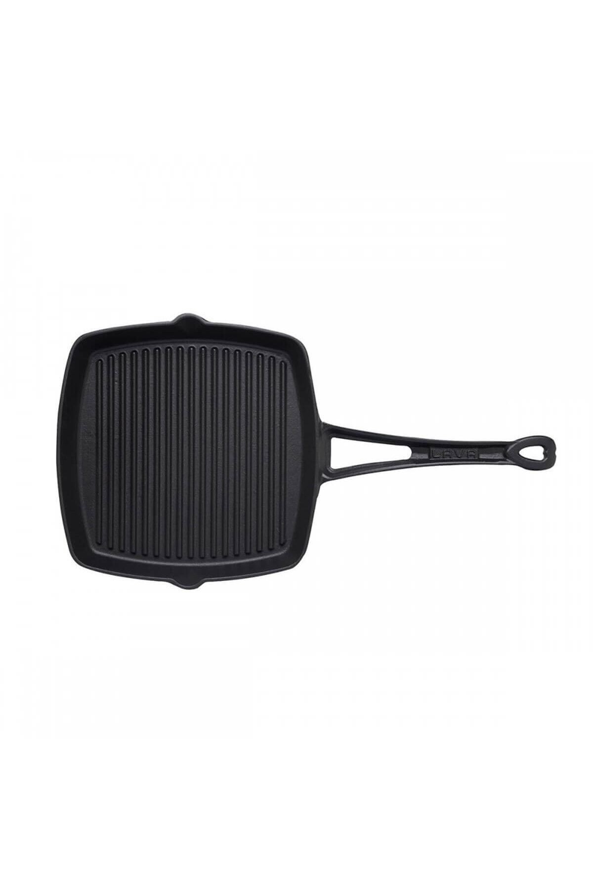 METAL SAPLI IZGARA TAVA 26X26 KALP FİGÜRLÜ