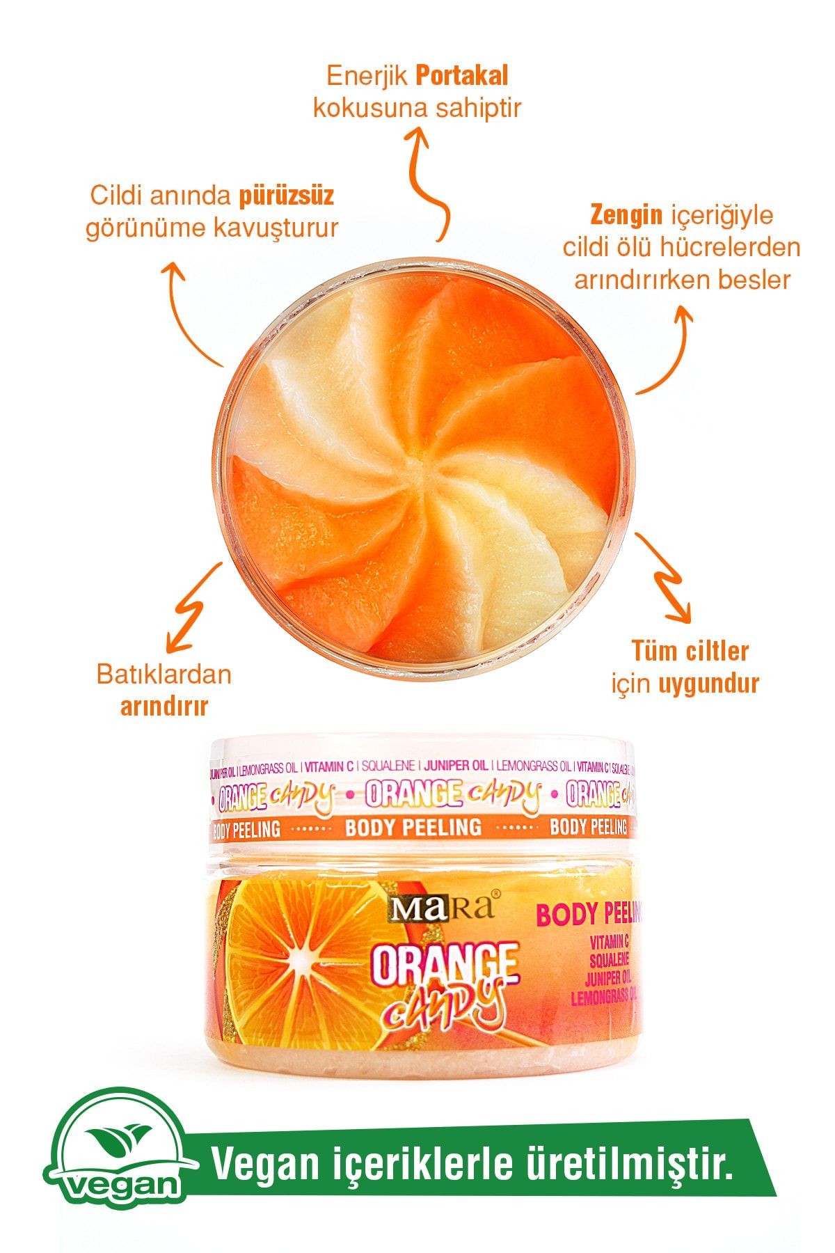 MARA ORANGE CANDY VUCUT PEELINGI - 300 G