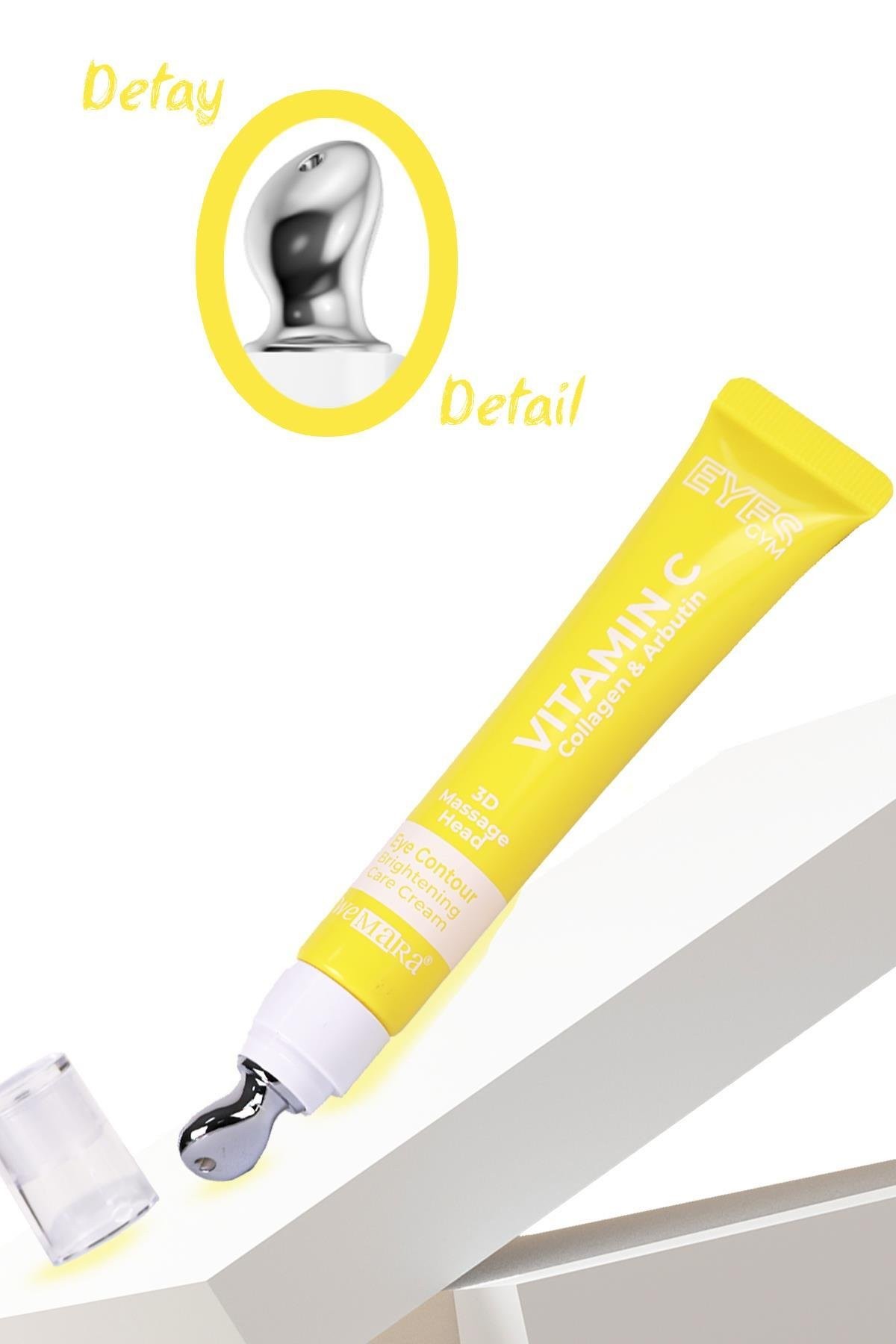 WEMARA VİTAMİN C & BRİGHTENİNG (SARI) MASAJ BAŞLIKLI GÖZ KREMİ 18 ML