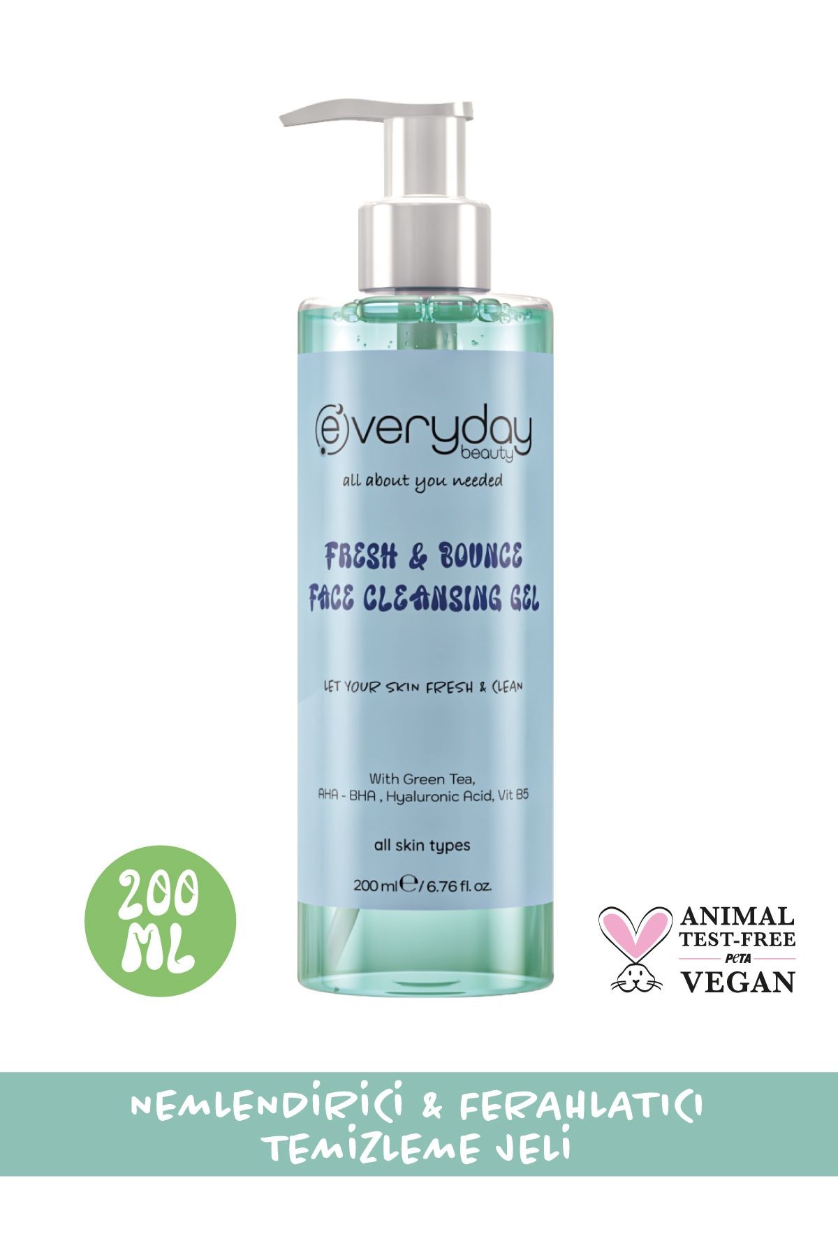 Everyday Beauty Nemlendirici ve Ferahlatici Yüz Temizleme Jeli 200 Ml*36
