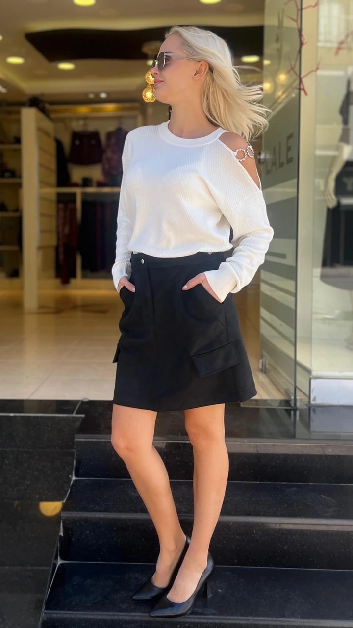 SÜET KUMAŞ MİNİ ETEK