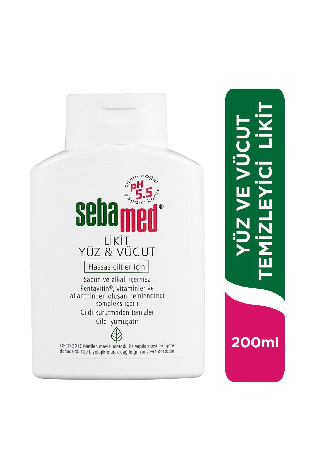 Sebamed Yüz& Vücut 200 Ml Likid*12