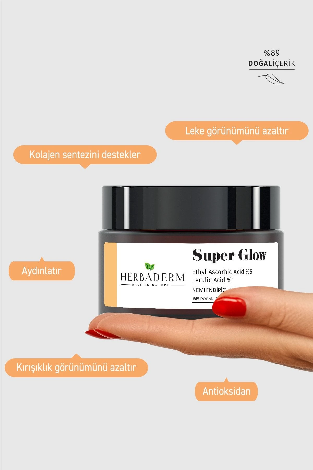 HERBADERM SUPER GLOW AYDINLATICI,LEKE KARŞ. NEMLEN