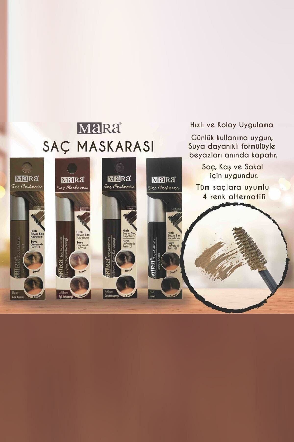 Mara Hair Mascara - Light Brown*48 açık kahverengi