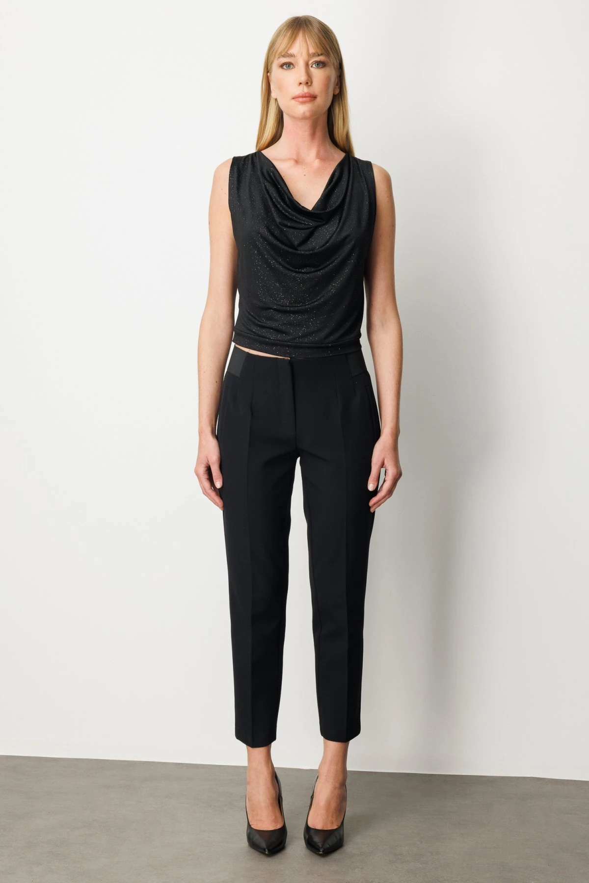 Ekol Beli Kalın Lastikli Dar Paça