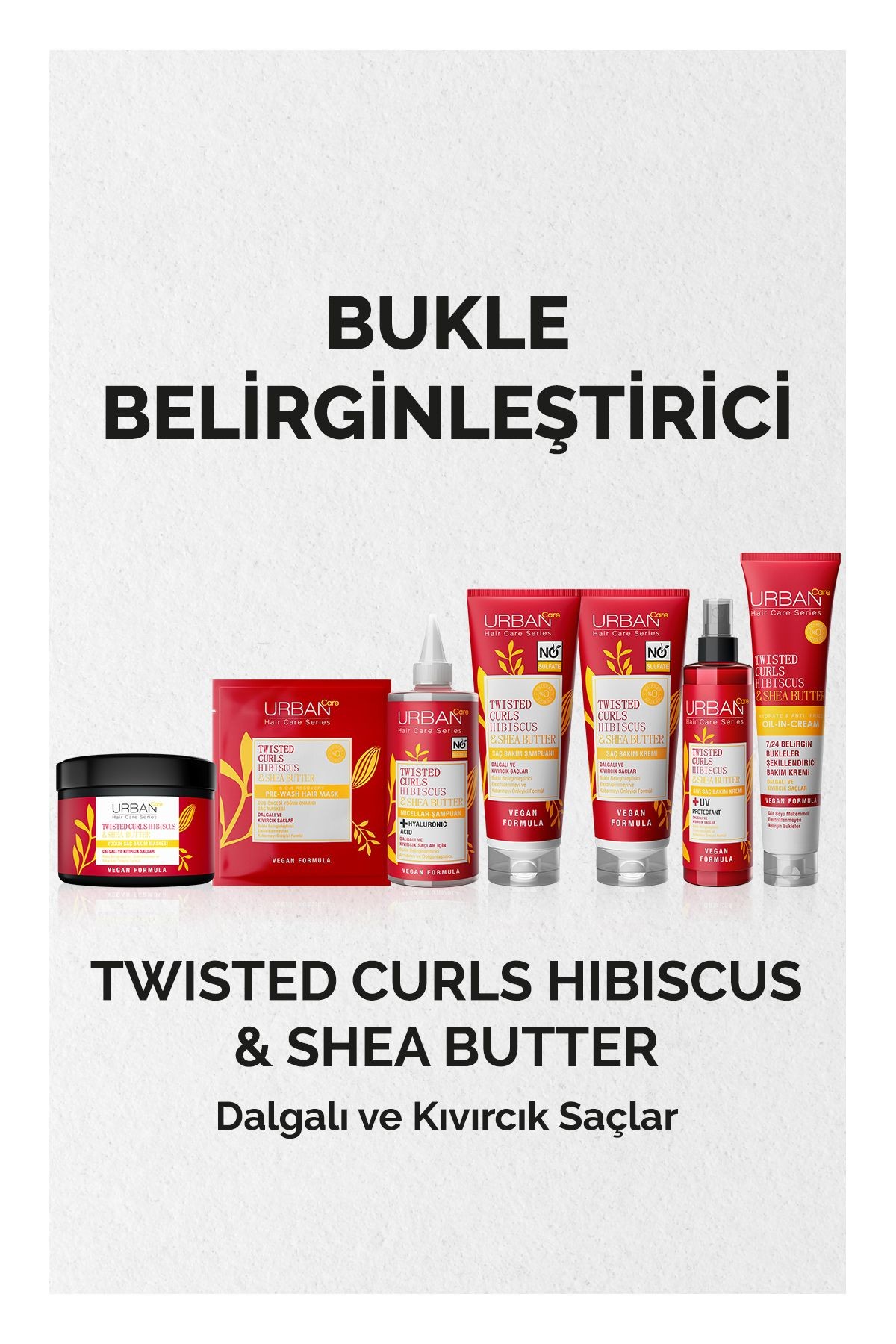 Urban Care Shake N Repair 7/24 Bakim Köpük 150 Ml Twisted Curl Hibiscus ve She Butter*24