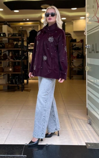 NAKIŞ İŞLEMELİ MONT