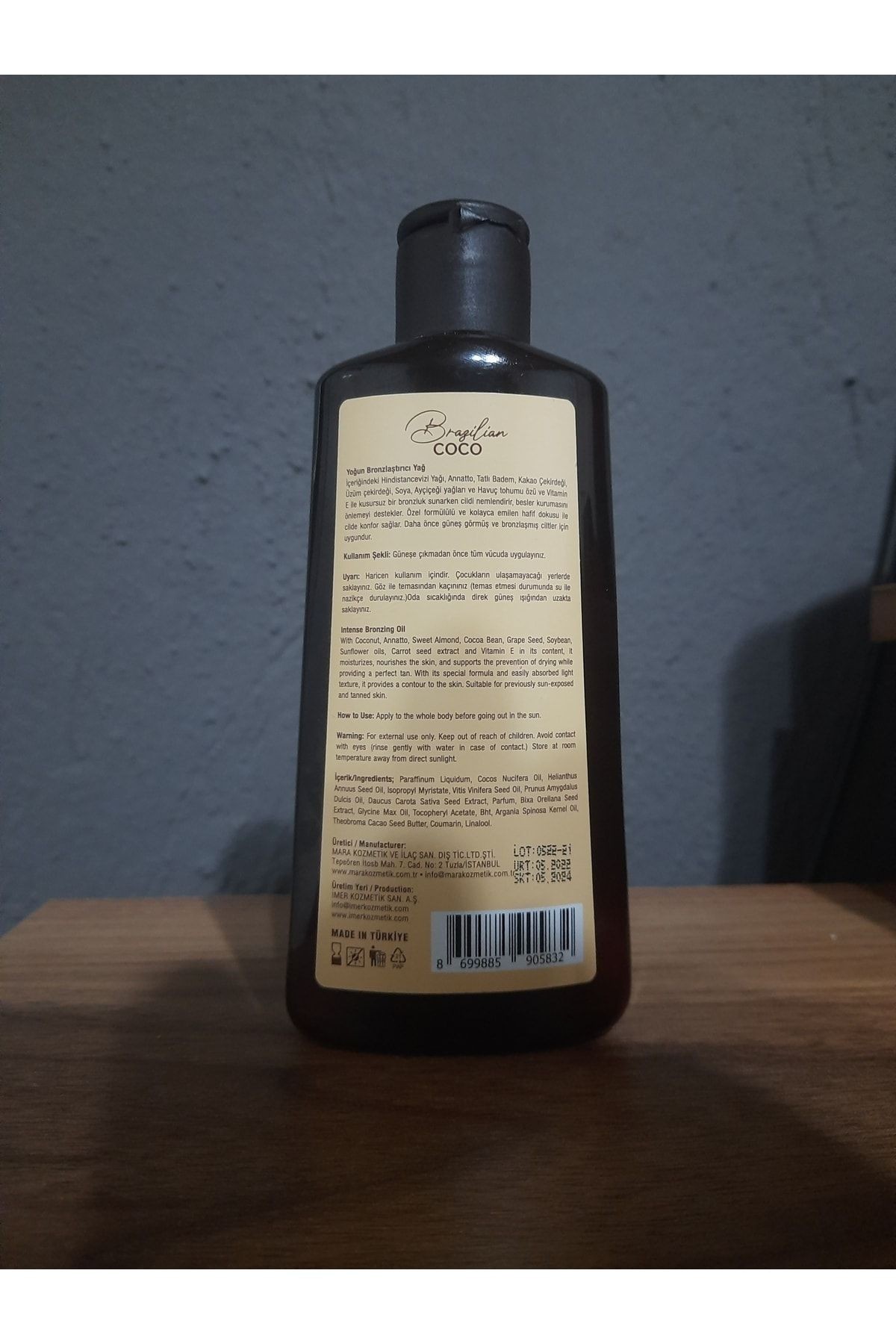 MARA BRAZILIAN COCO BRONZLASTICI YAG 200 ML