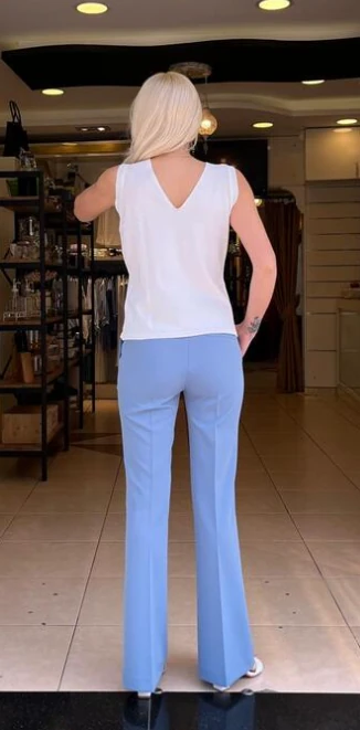 Ekol Yandan Cepli İspanyol Paça Pantolon