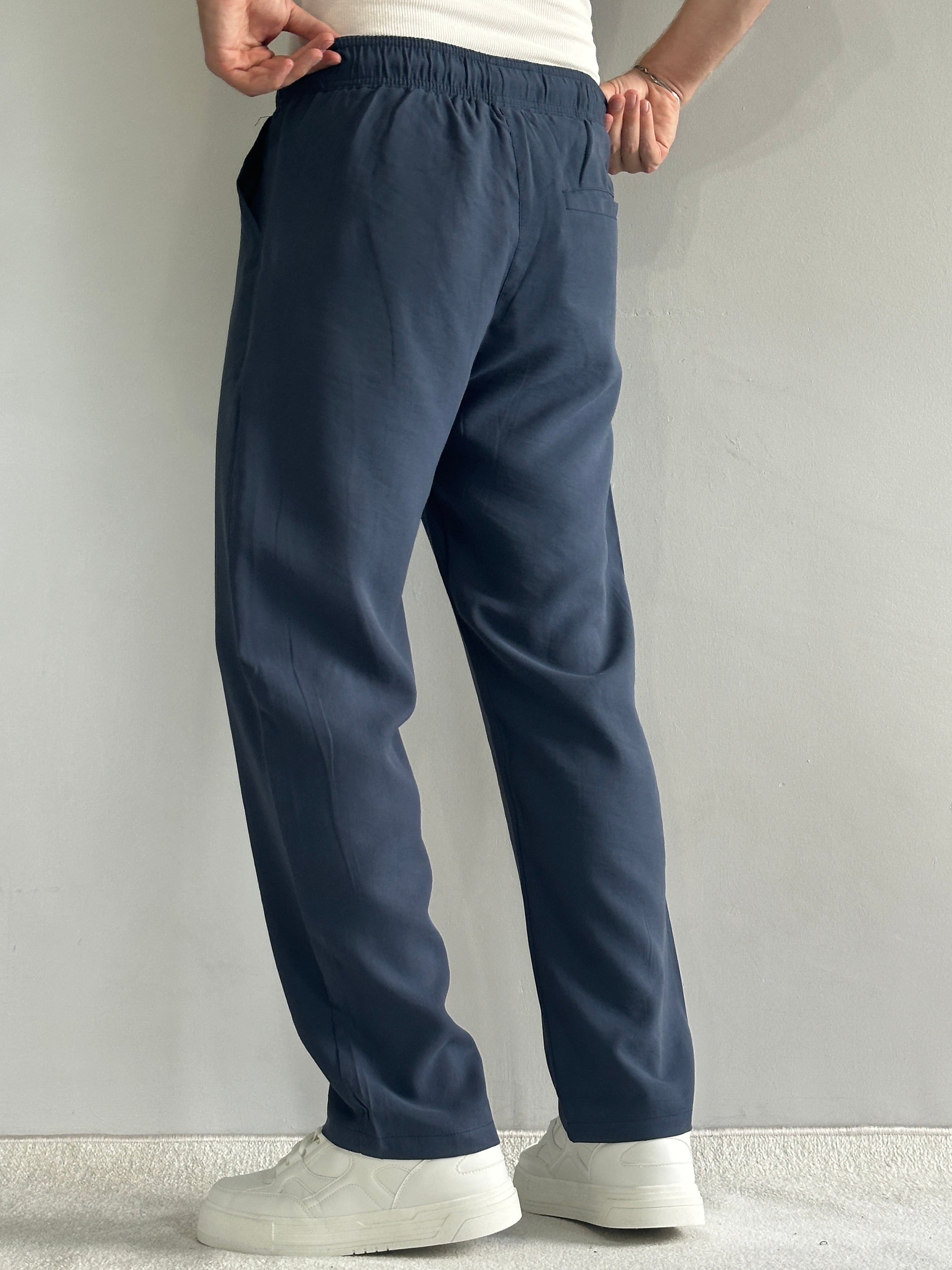 Yüksek Kalite Modal Kumaş Baggy Kalıp Pantolon