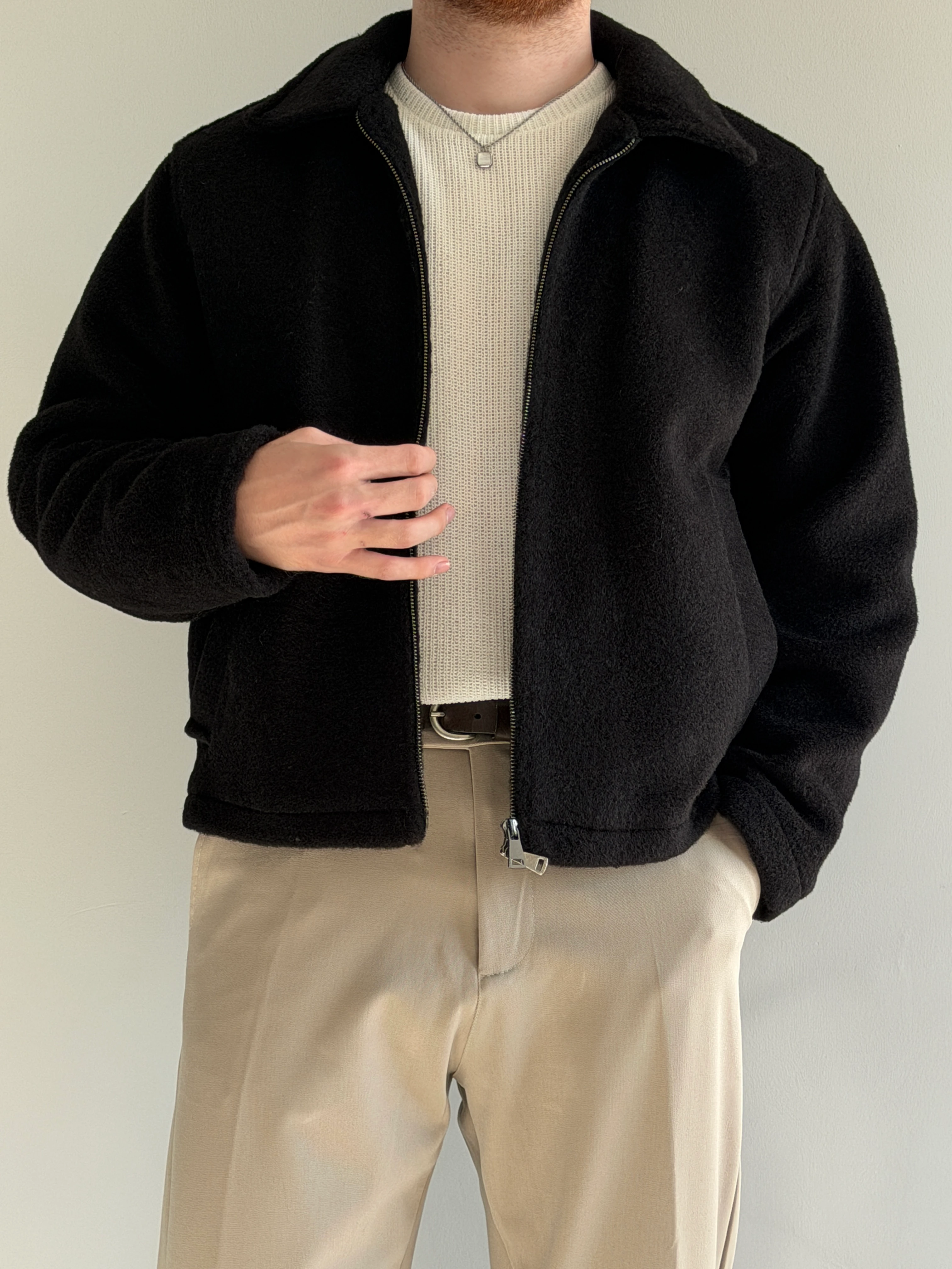 Antioch Old Money Premium Kaşe Ceket - P168 - Siyah