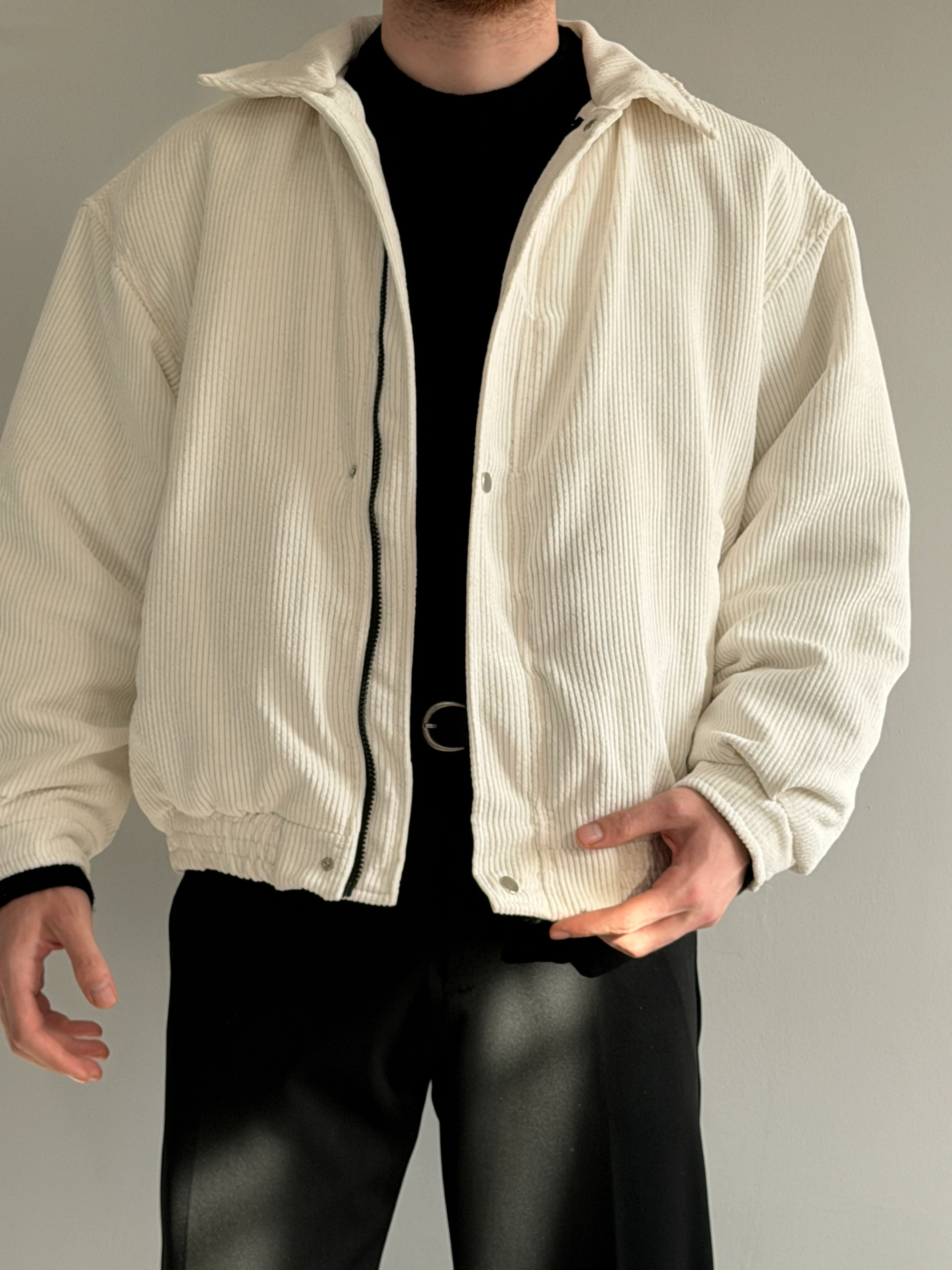 Prime Old Money Fitilli Bomber Kalıp Mont - P178