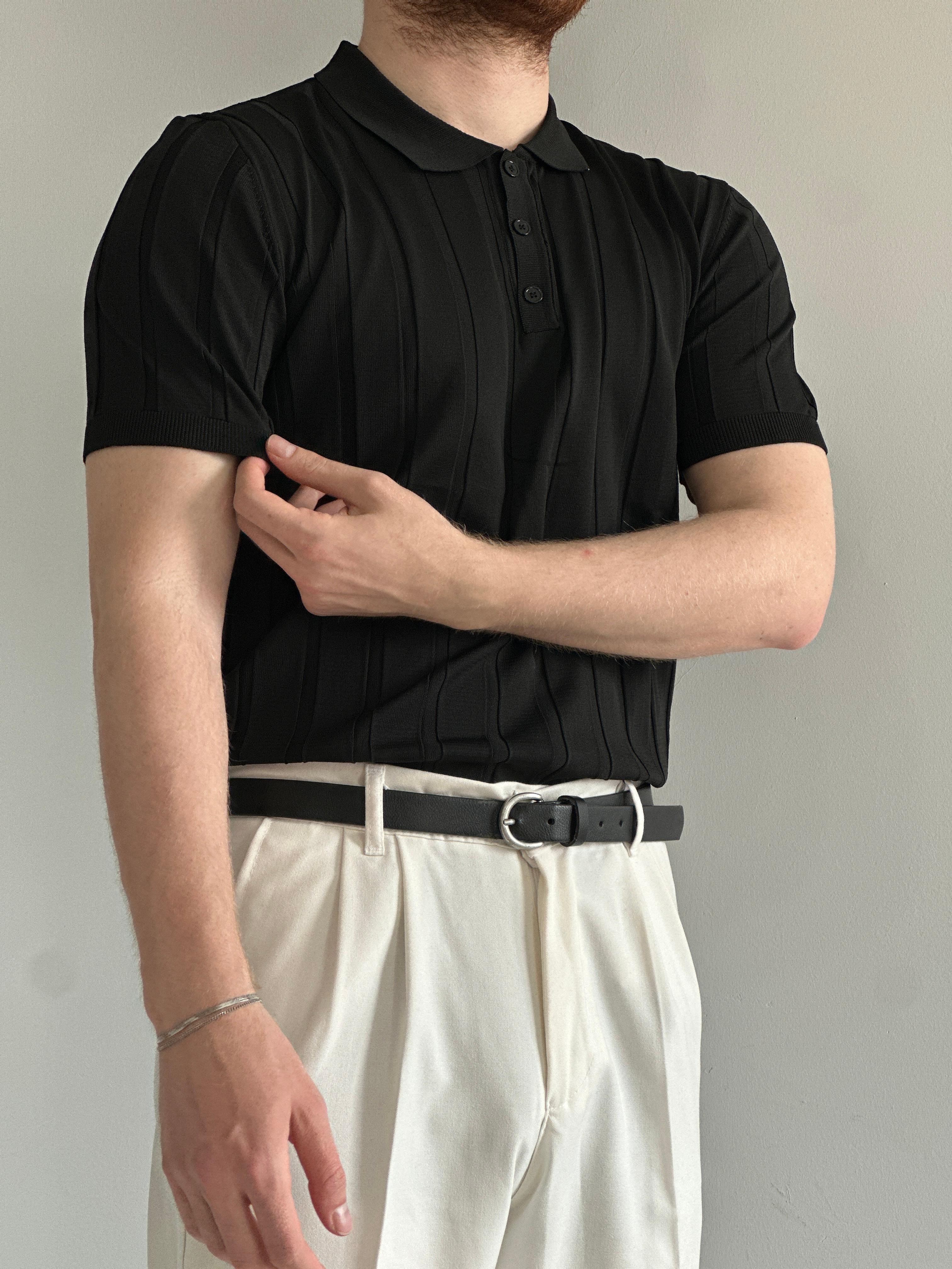 Erkek Prime Düğmeli Polo Yaka Triko T-Shirt