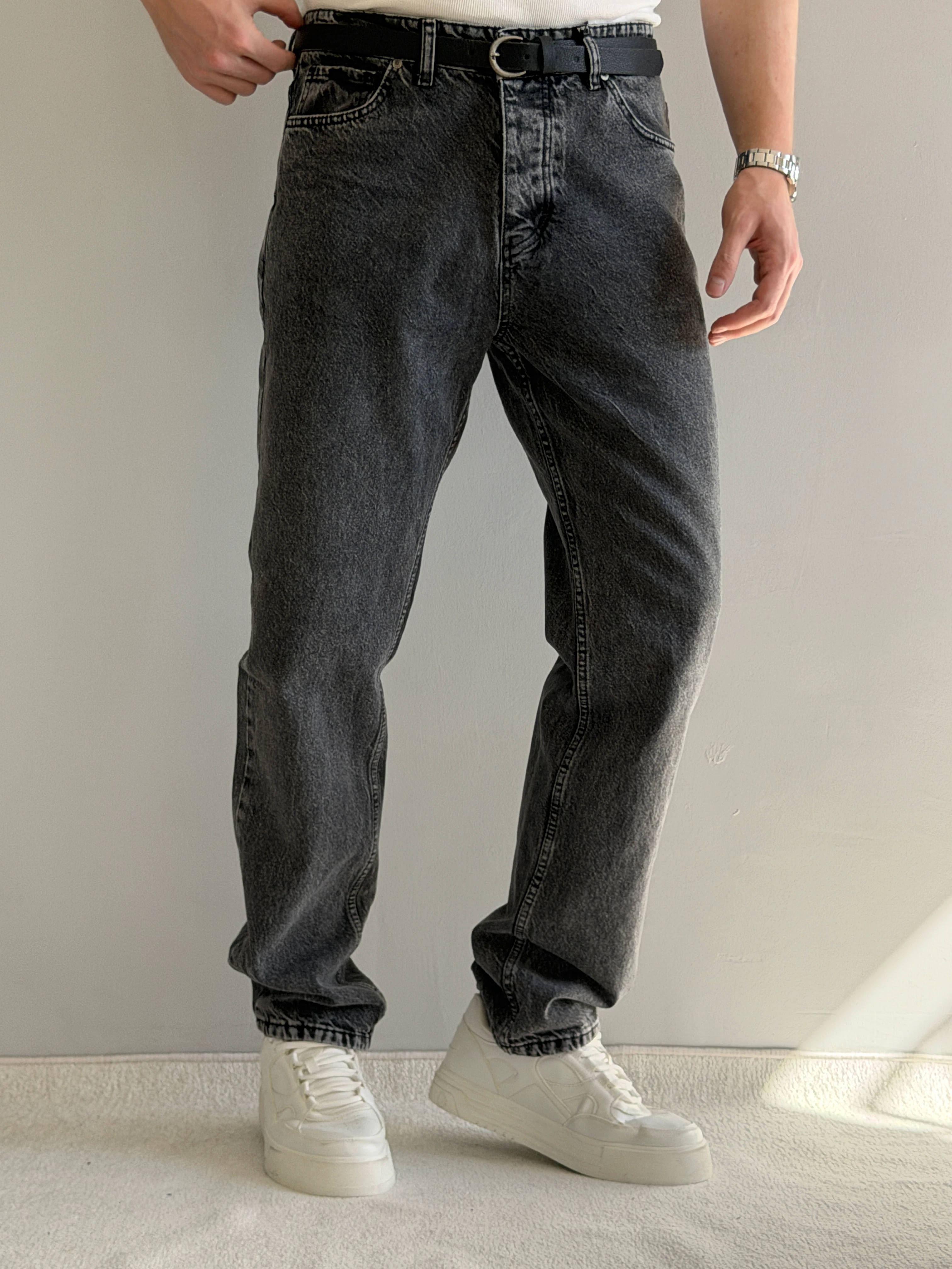 Prime Yüksek Kalite Baggy Kalıp Likralı Kot Pantolon - P149