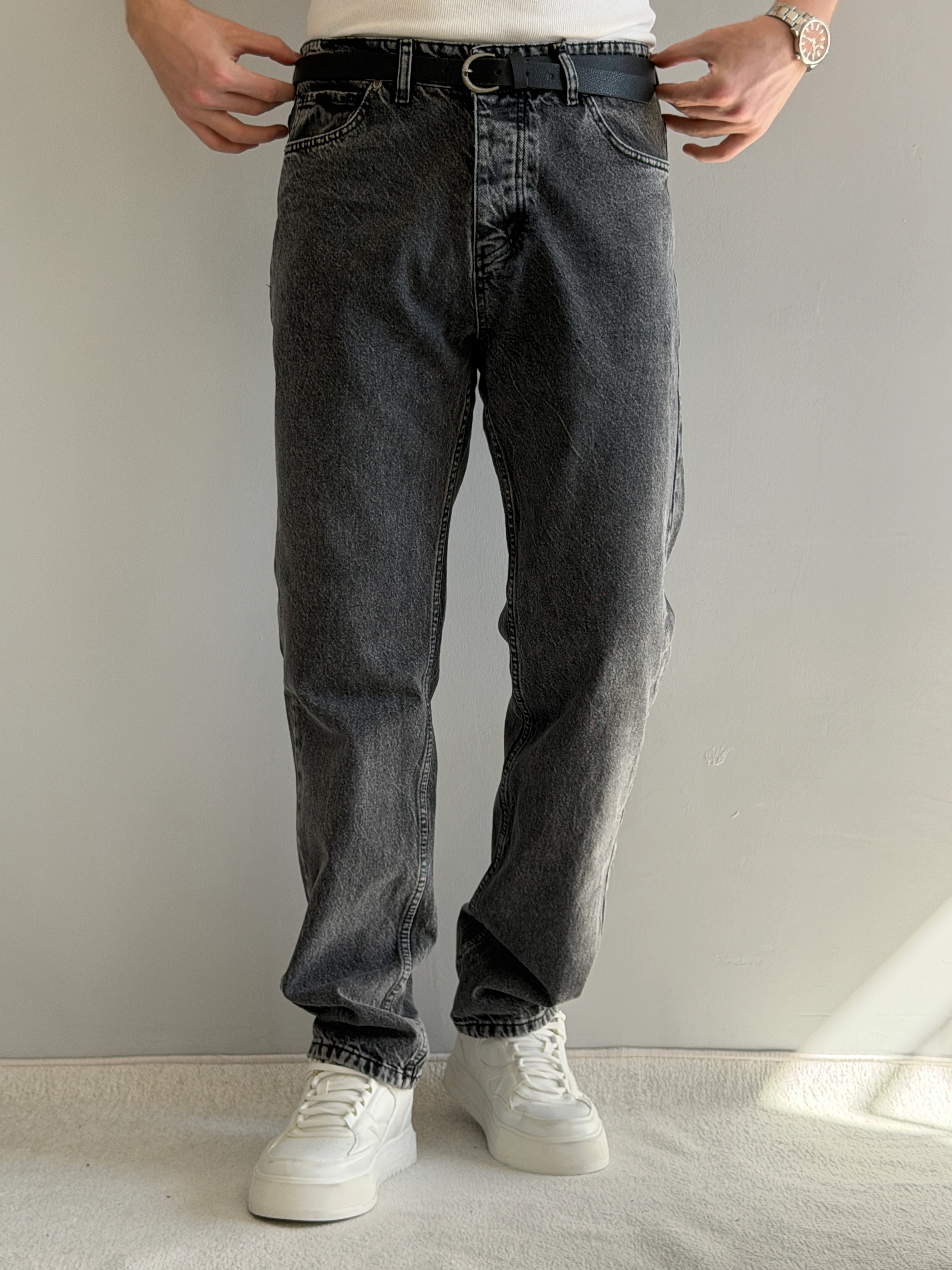 Prime Yüksek Kalite Baggy Kalıp Likralı Kot Pantolon - P149