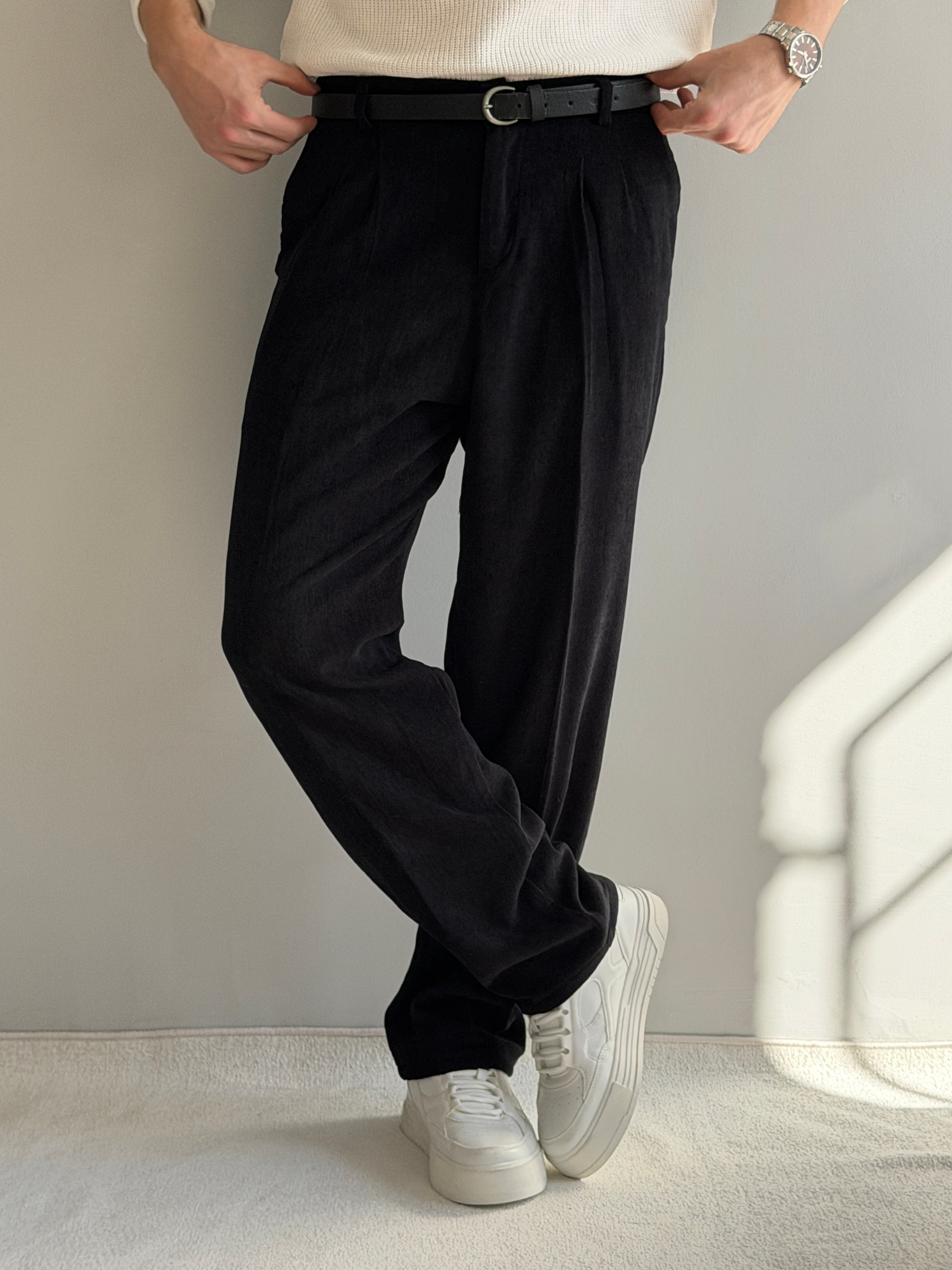 Prime Old Money Exclusive İnce Fitilli Baggy Kalıp Pantolon - P158