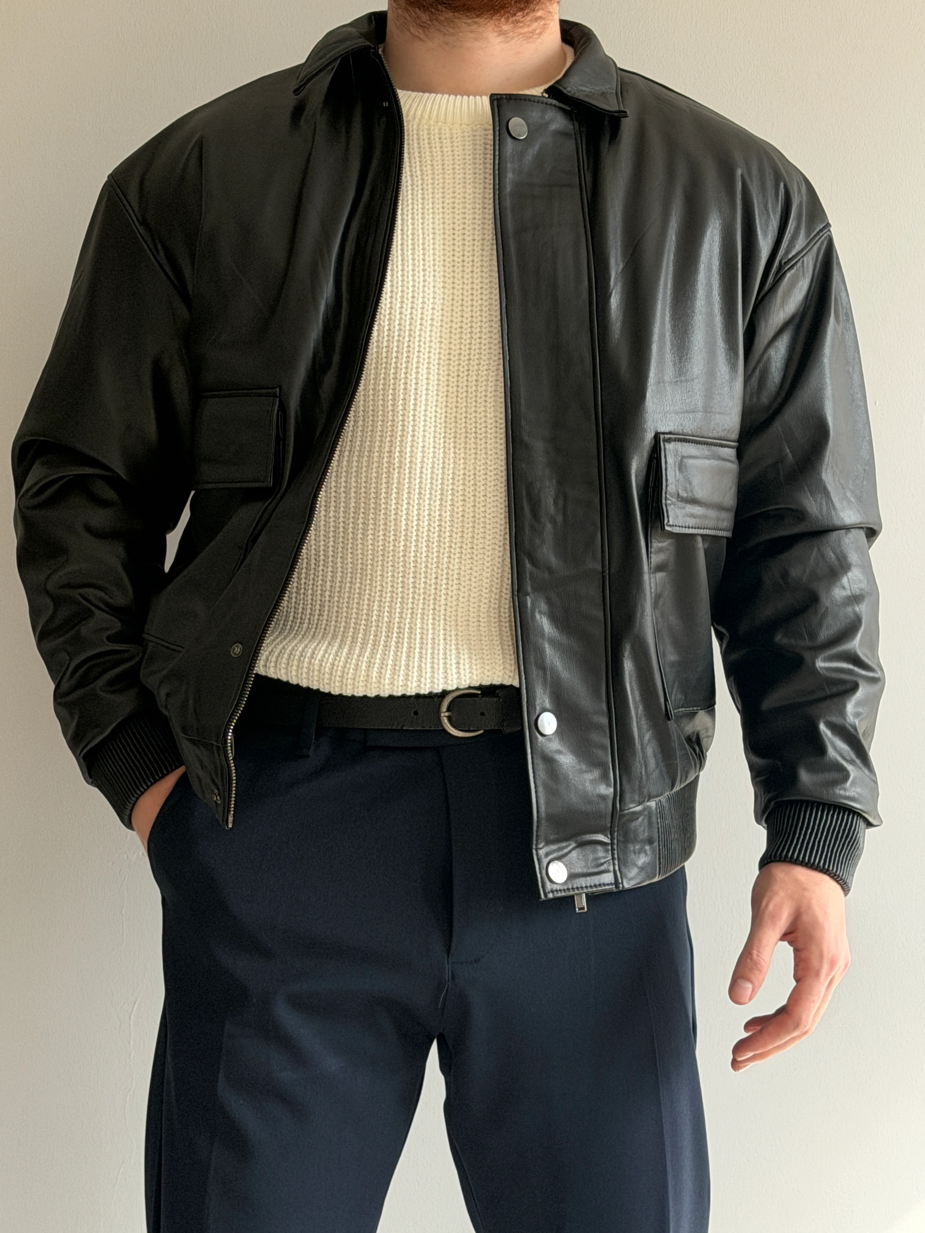 Prime Old Money Elite Yüksek Gramajlı %100 İşçilikli Deri Ceket - P166