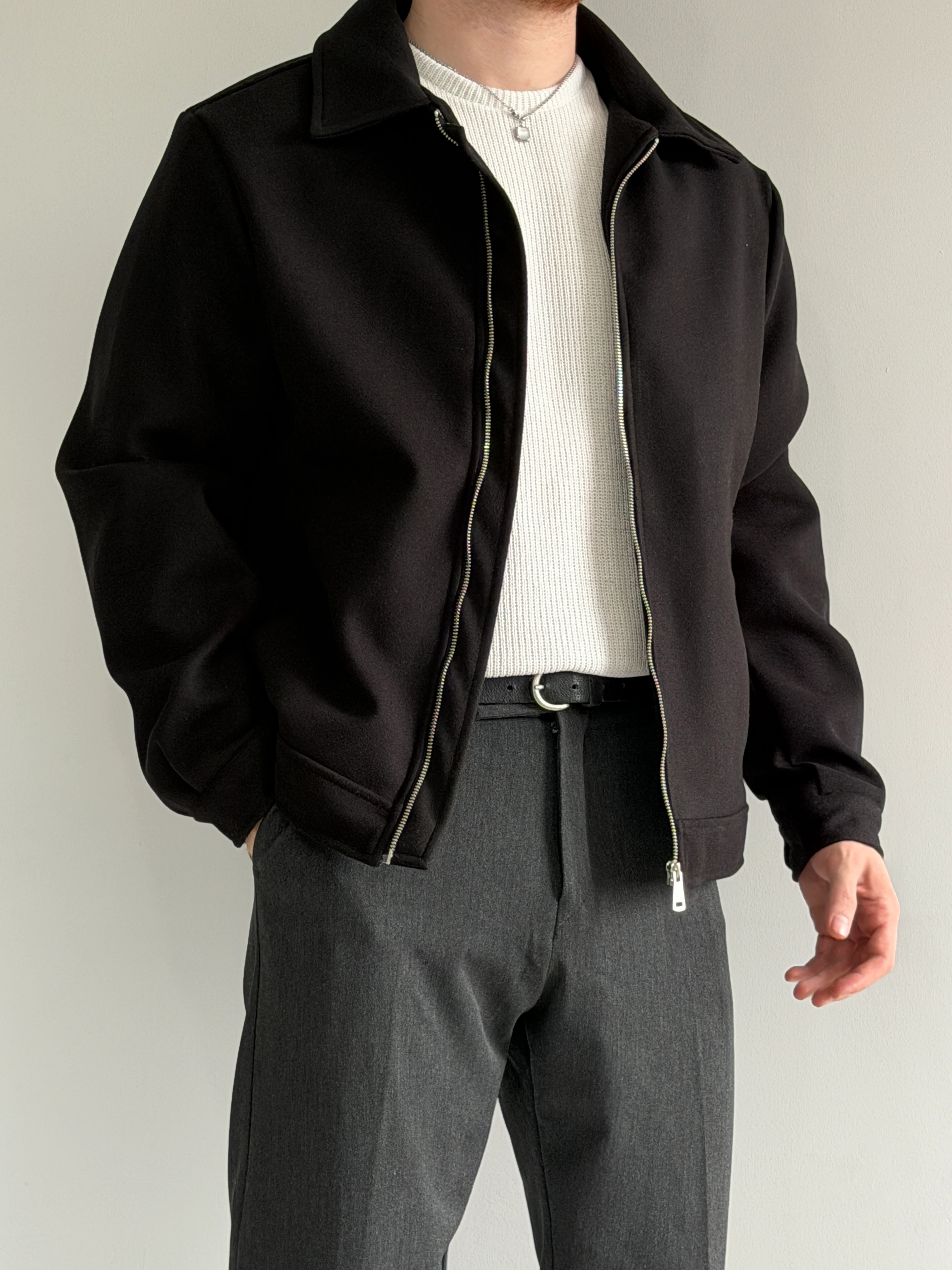 Prime Old Money Exclusive Yüksek Gramajlı Kaşe Ceket - P199 - Siyah