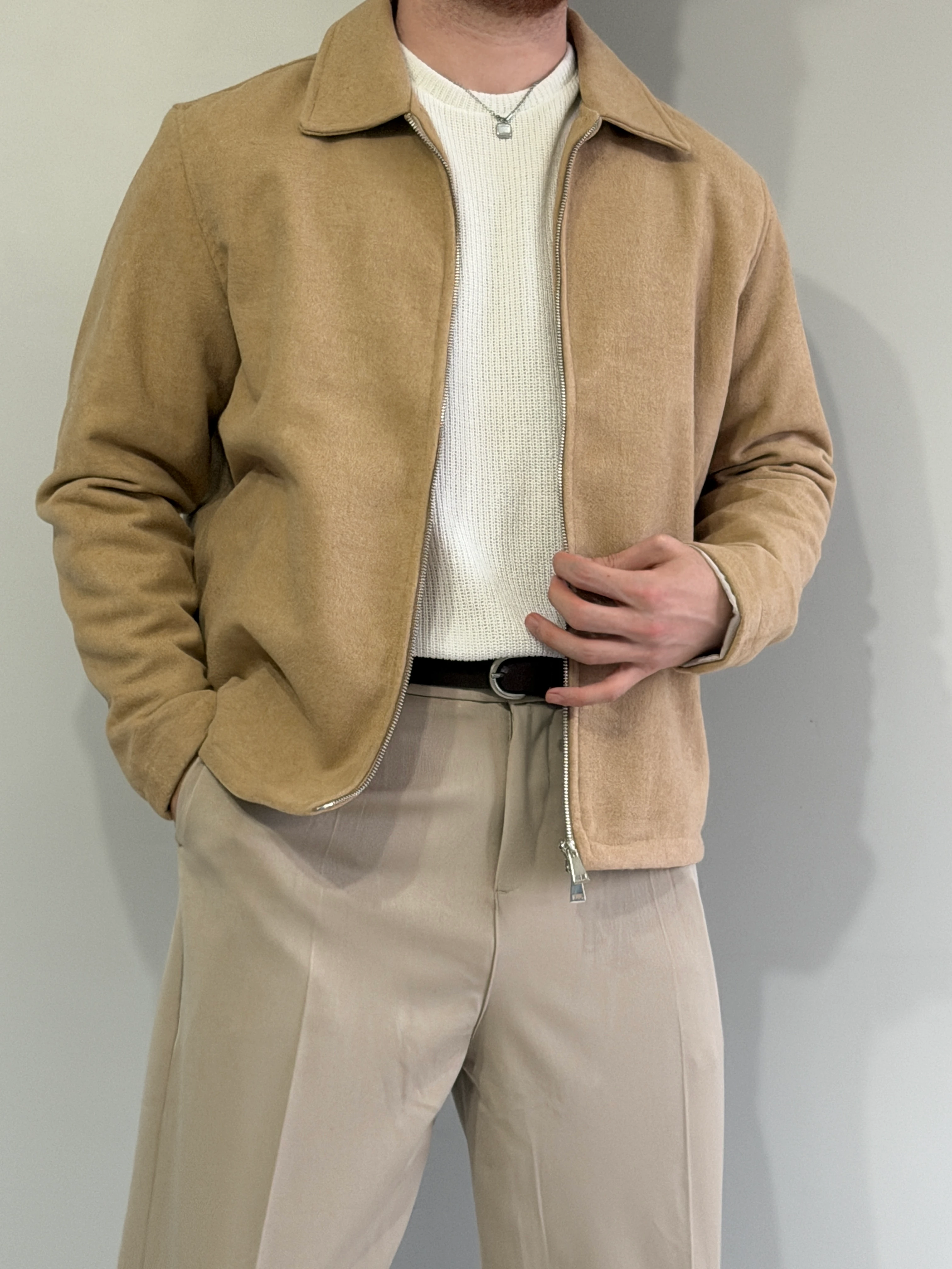 Prime Old Money Premium Kaşe Ceket - P170 - Bej